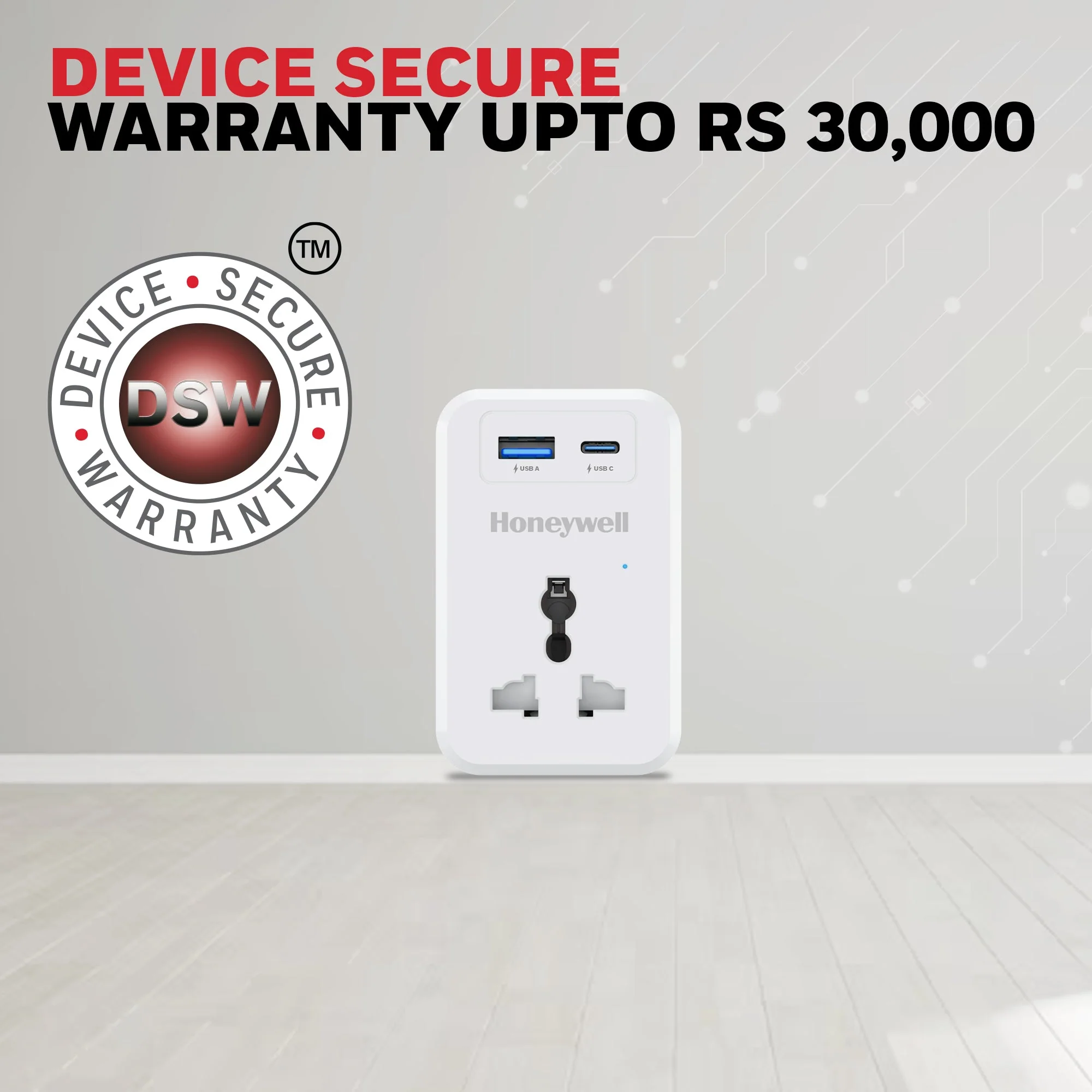 1 Outlet Surge Cube with 1xType C with PD & 1xUSB - White - Image 7