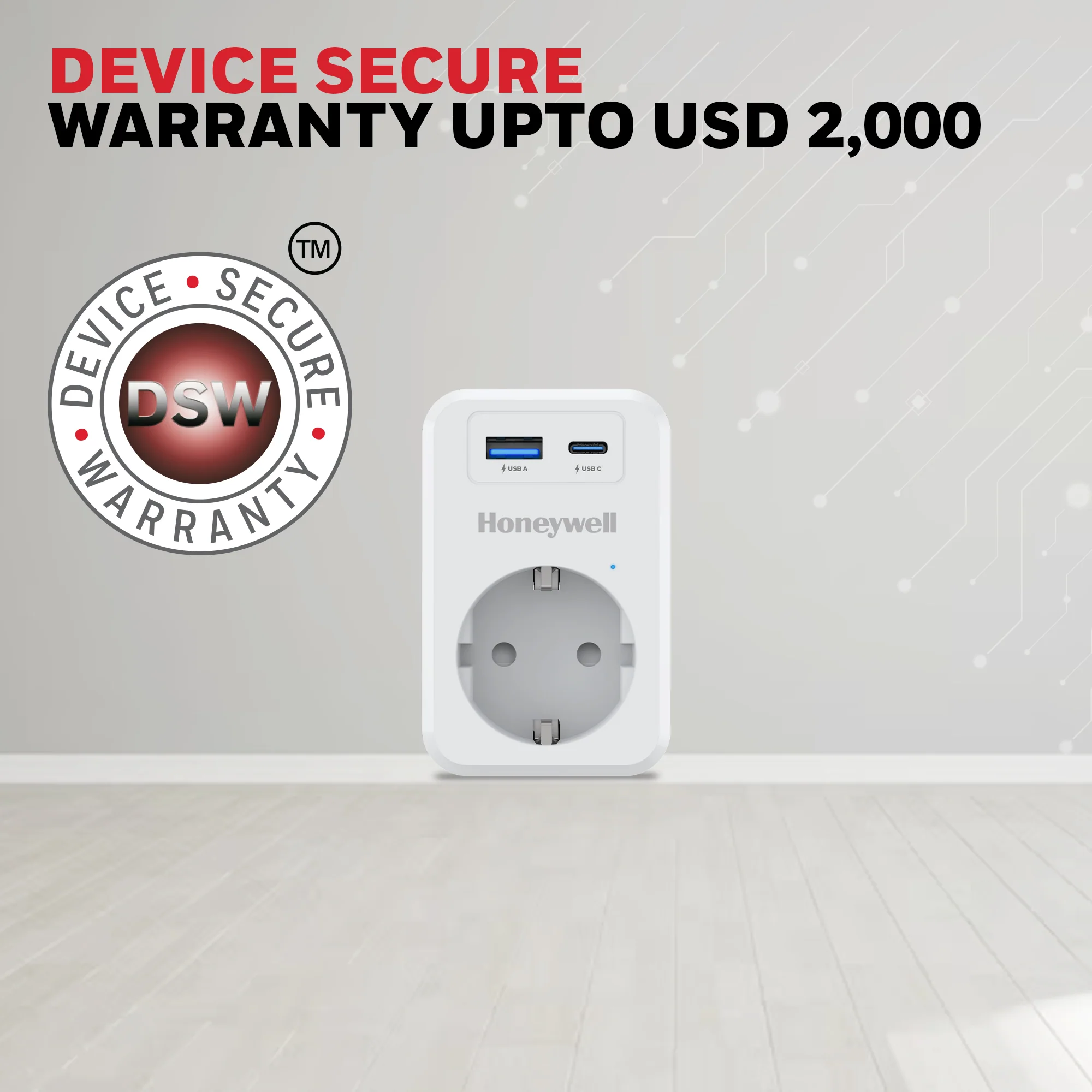 1 Outlet Surge Cube with 1xType C with PD & 1xUSB - White - Image 6