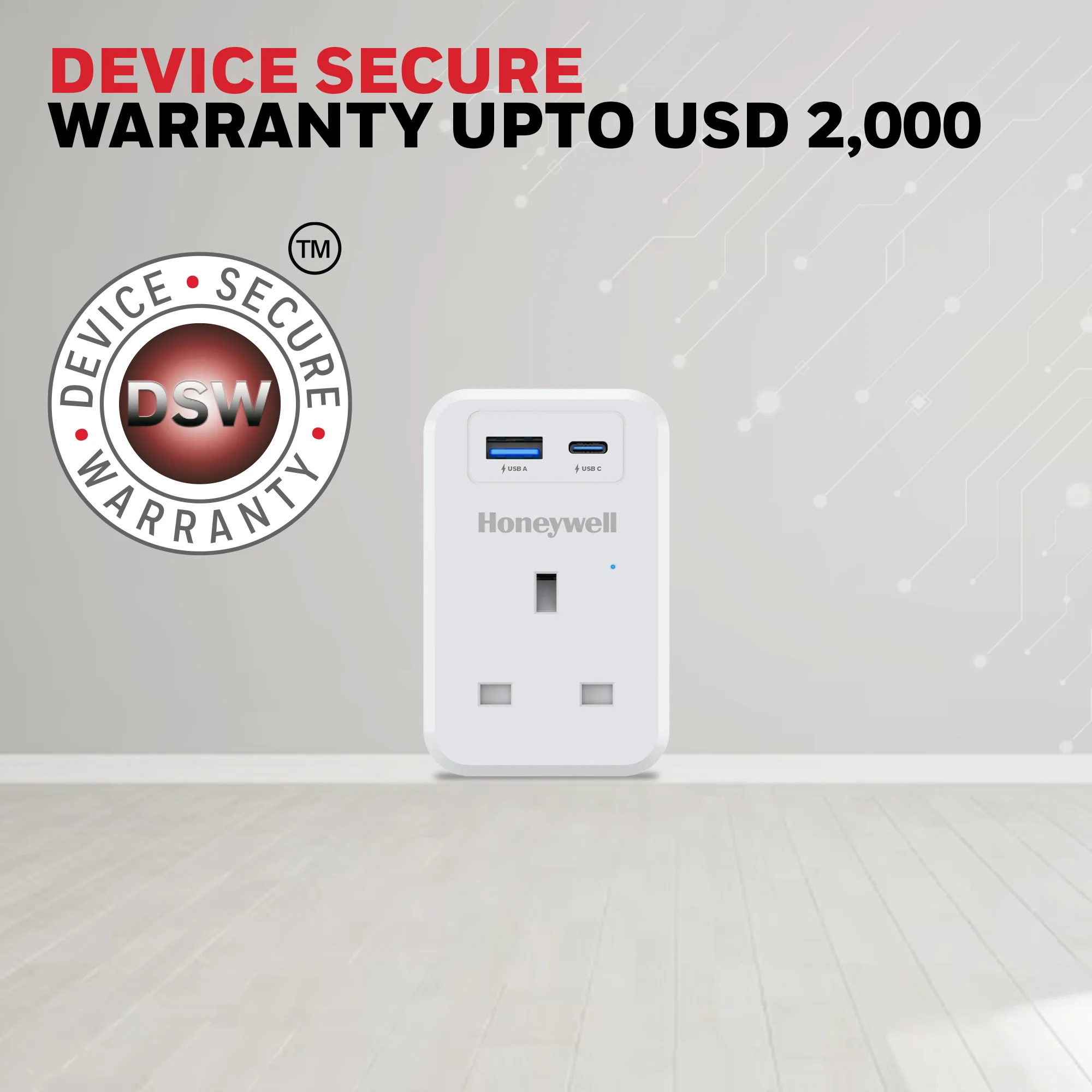 1 Outlet Surge Cube with 1xType C with PD & 1xUSB - White - Image 6