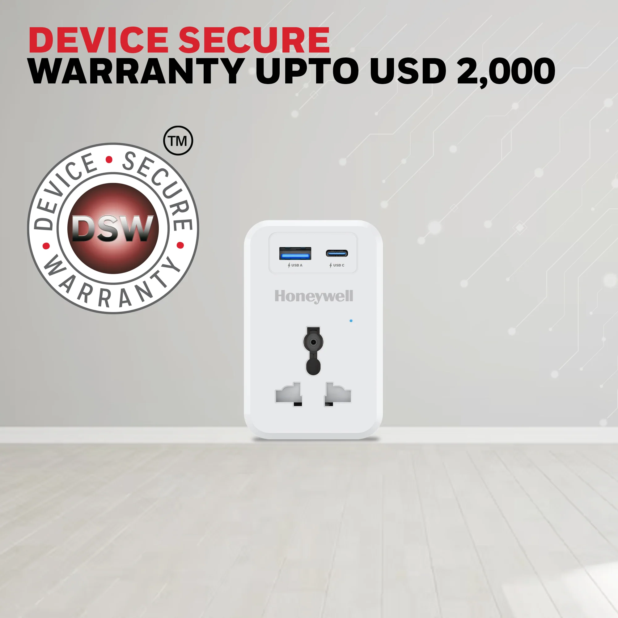 1 Outlet Surge Cube with 1xType C with PD & 1xUSB - White - Image 6
