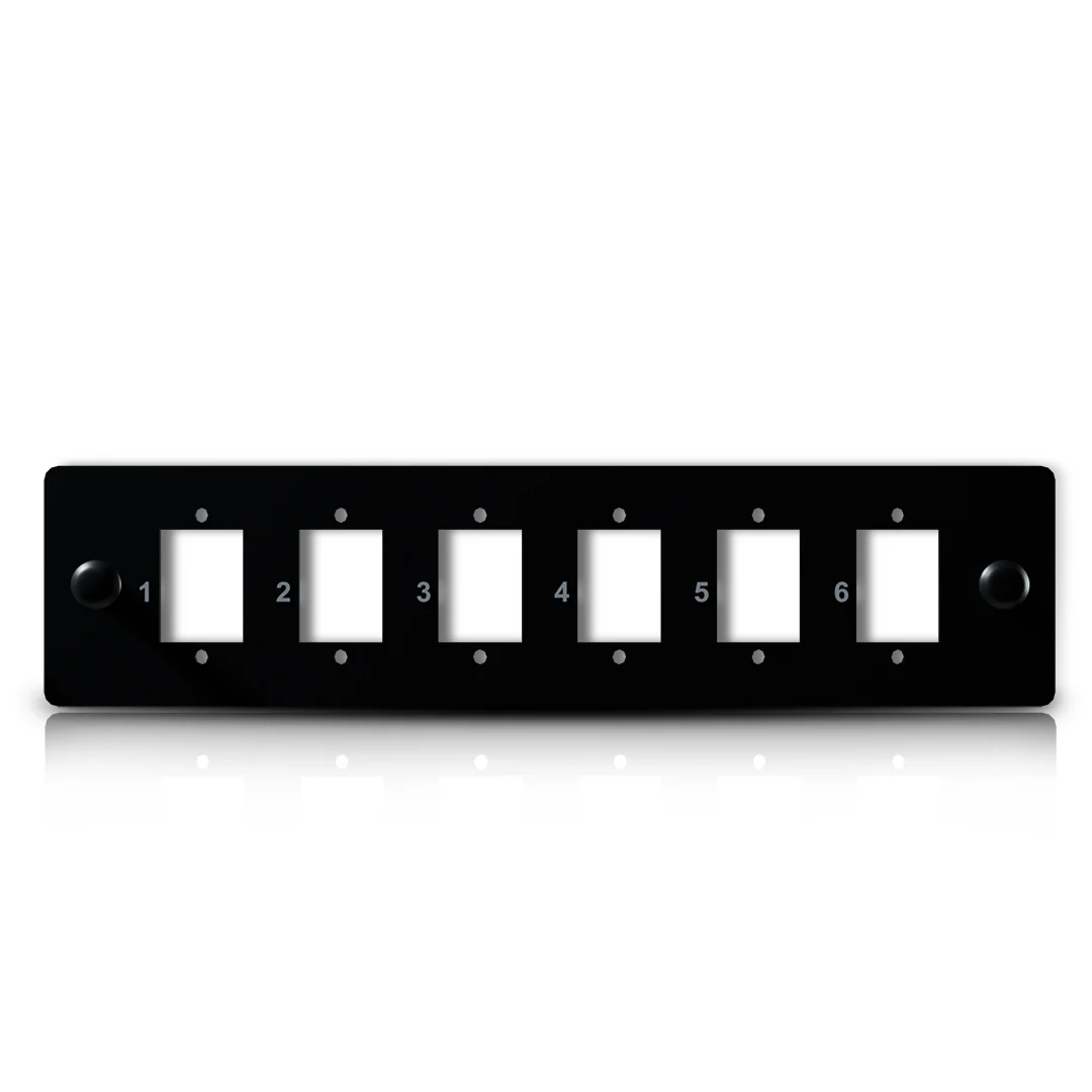 1 x 6 LC Duplex Adapter Panel - Image 3