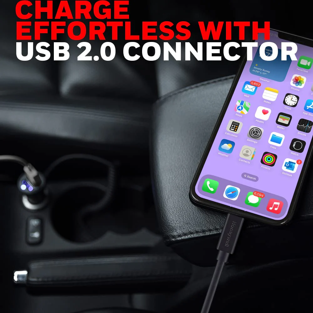 Apple Lightning Sync & Charge Cable 1.2Mtr (Non-Braided) - Black - Image 6
