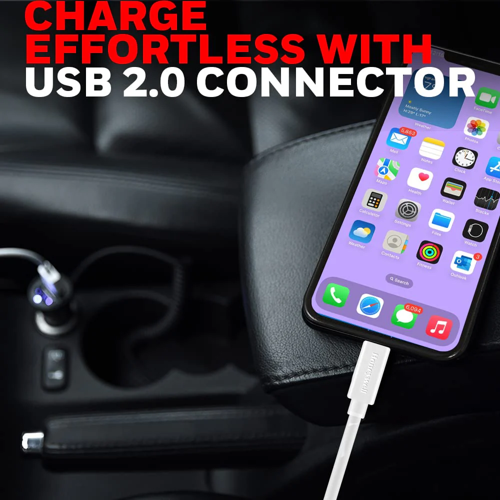 Apple Lightning Sync & Charge Cable 1.2Mtr (Non-Braided) - White - Image 6