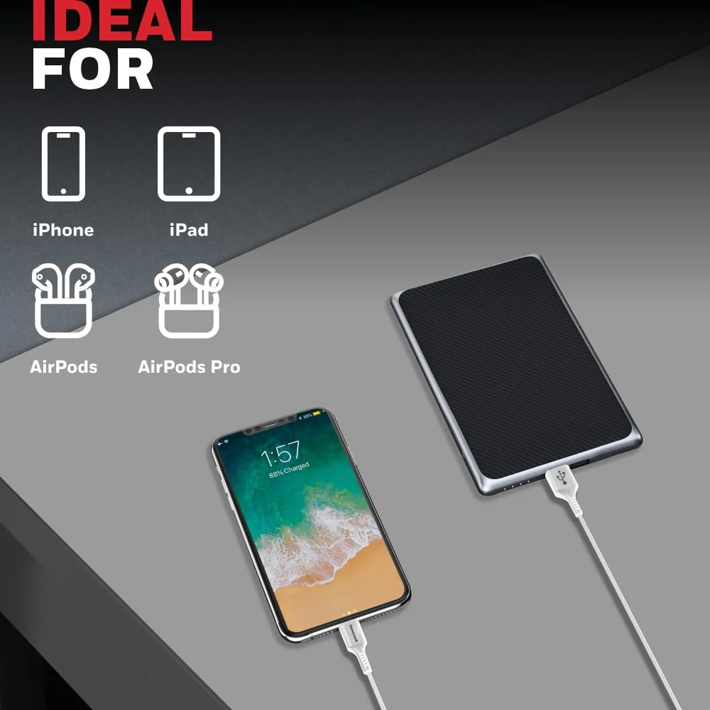 Apple Lightning Sync & Charge Cable 1.8Mtr - White - Image 6