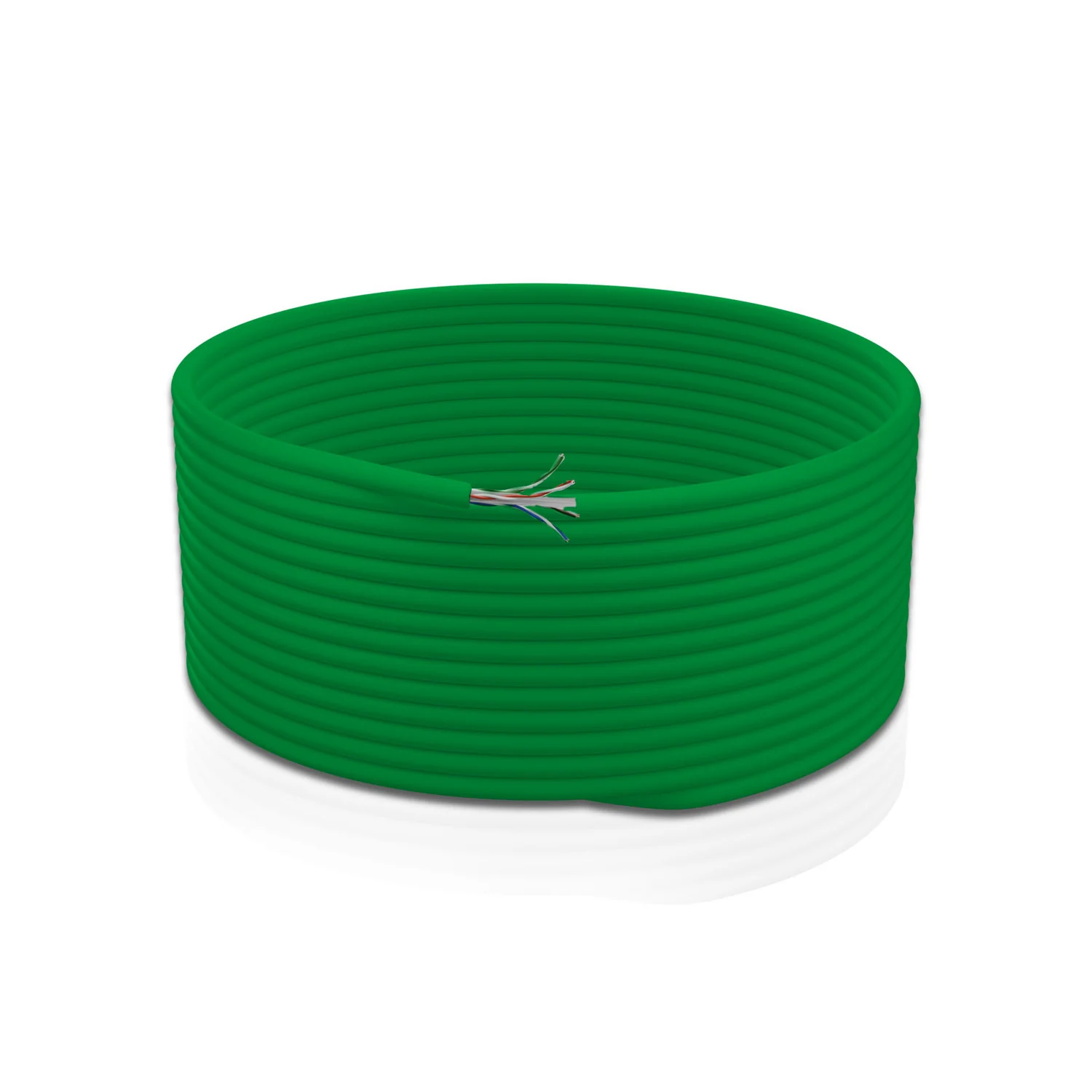 Cat 6 UTP 4P Solid Cable 23AWG FRPVC CM Green 305 Mtrs - Image 4
