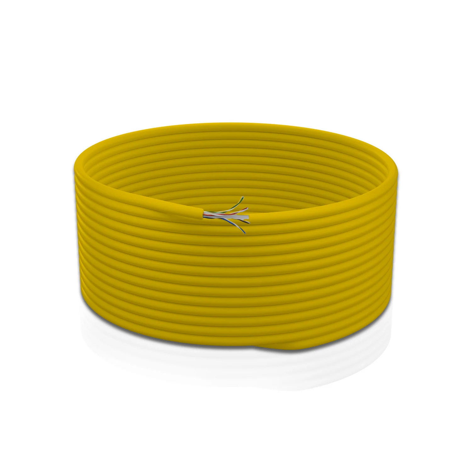 Cat 6 UTP 4P Solid Cable 23AWG FRPVC CM Yellow 305 Mtrs - Image 4