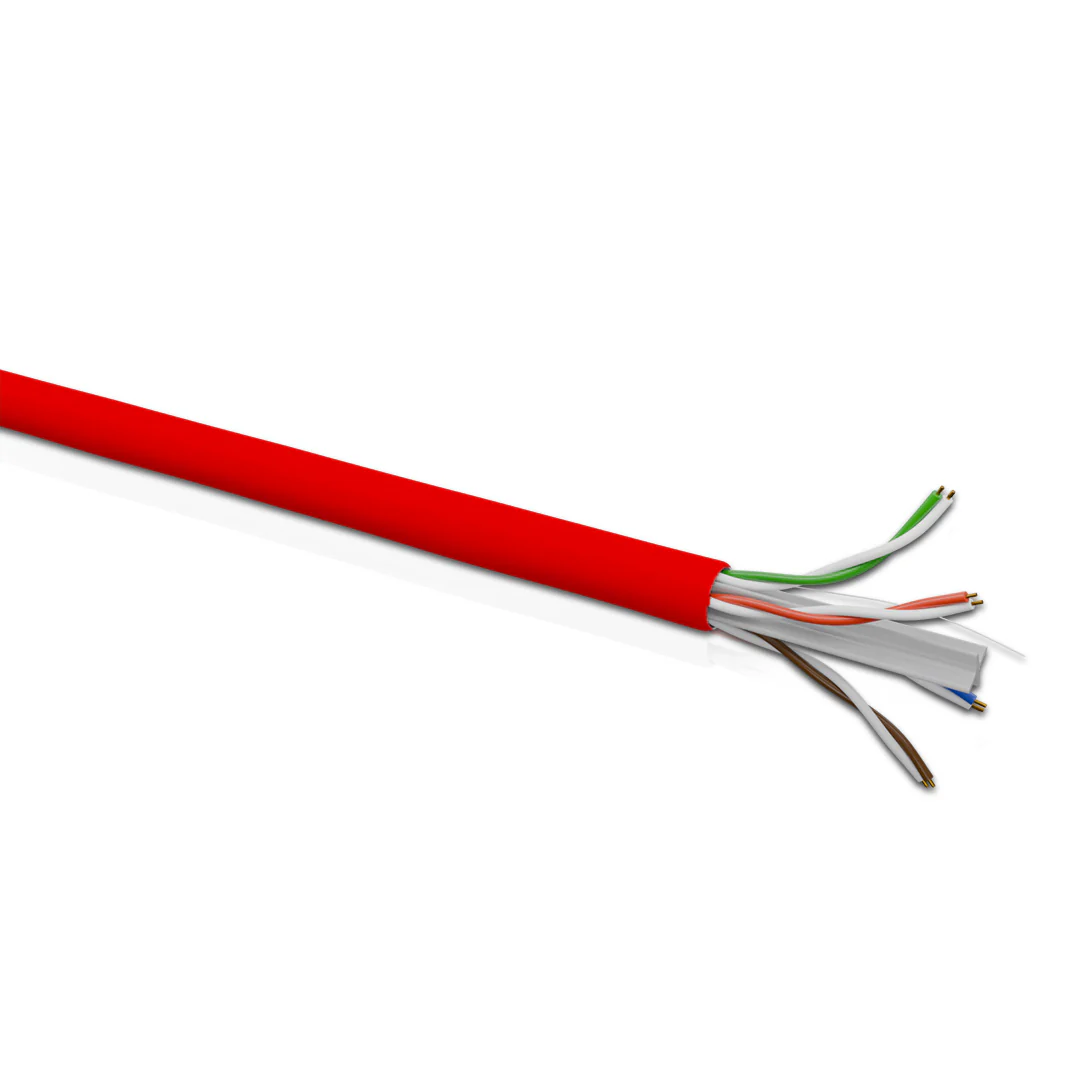 Cat 6 UTP 4P Solid Cable 23AWG LSZH CM Red 305 Mtrs - Image 5