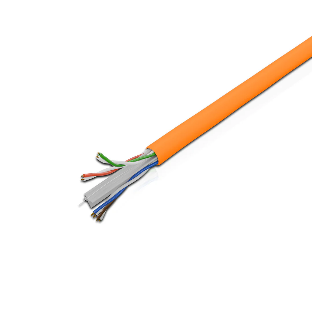 Cat 6 UTP 4P Solid Cable 24AWG FRPVC CM Orange 305 Mtrs - Image 4