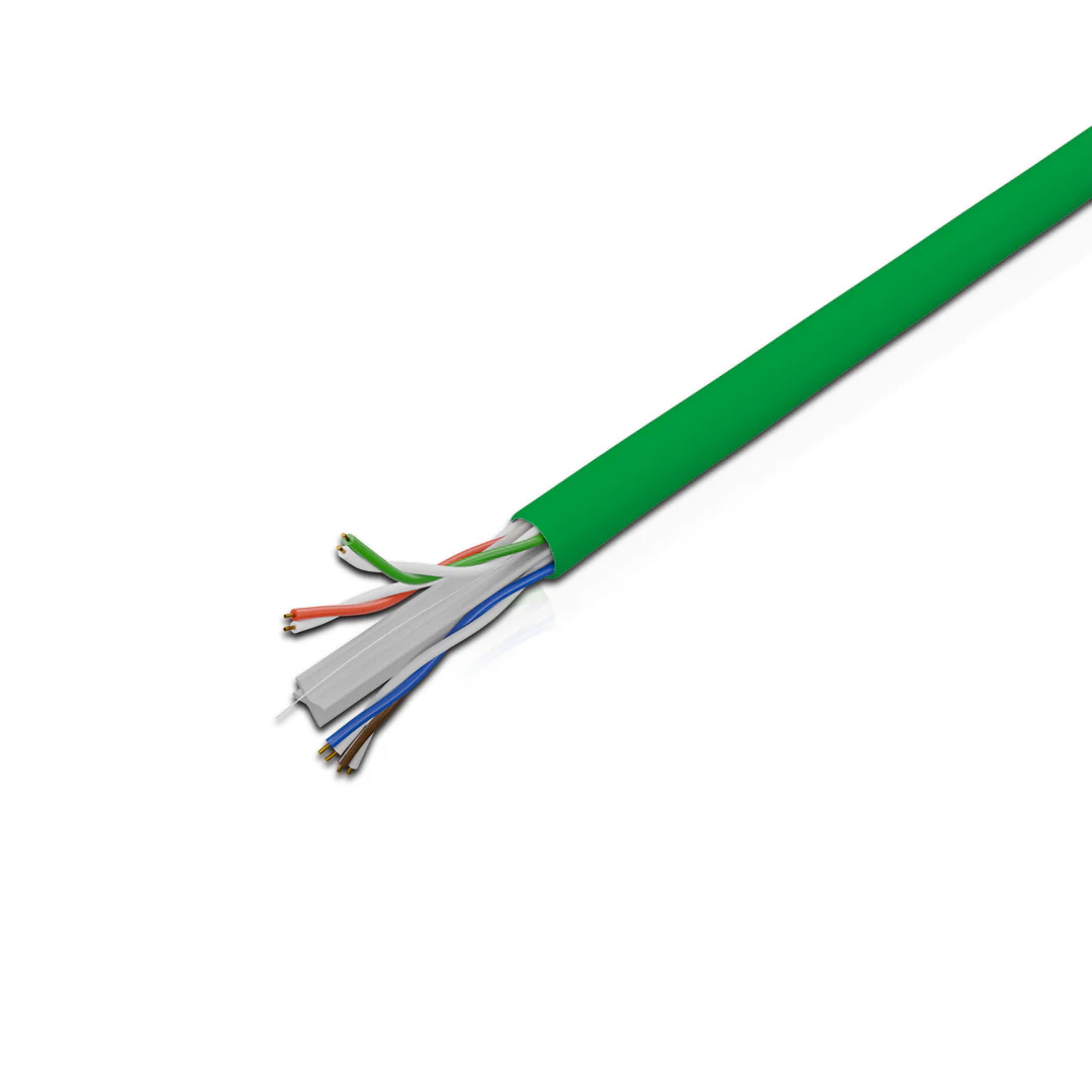Cat 6 UTP 4P Solid Cable True 23 AWG LSZH CM Green 305 Mtrs - Image 3