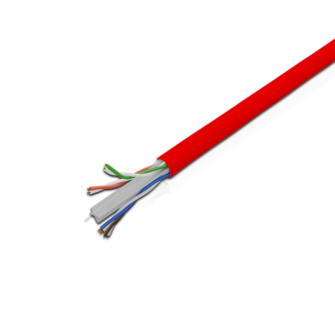 Cat 6 UTP 4P Solid Cable True 23 AWG LSZH CM Red 305 Mtrs - Image 3