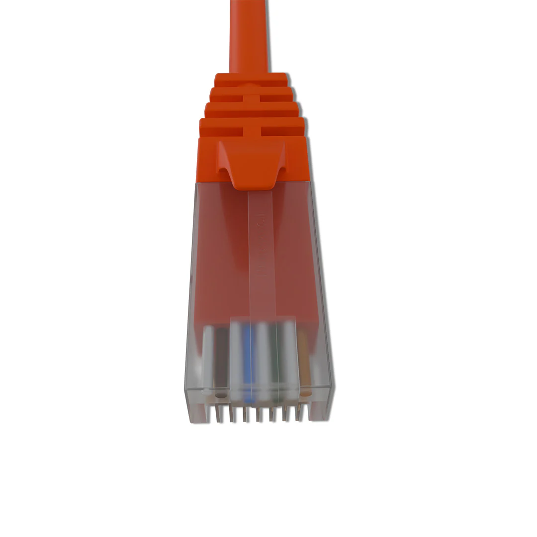 Cat 6 UTP Patch Cord LSZH Jacket 1 Meter Orange - Image 2
