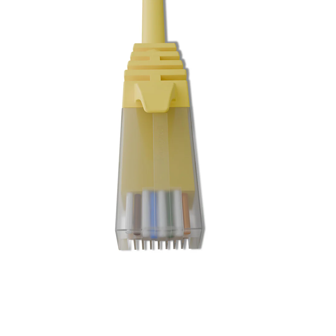 Cat 6 UTP Patch Cord LSZH Jacket 1 Meter Yellow - Image 4