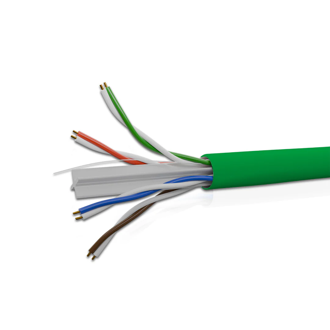 Cat 6A UTP 4 Pair Solid Cable True 23 AWG LSZH Green 305 Mtrs - Image 2