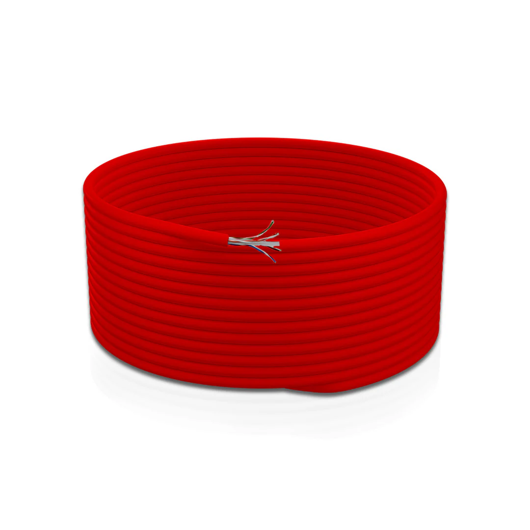 Cat 6A UTP 4 Pair Solid Cable True 23 AWG LSZH Red 305 Mtrs - Image 4