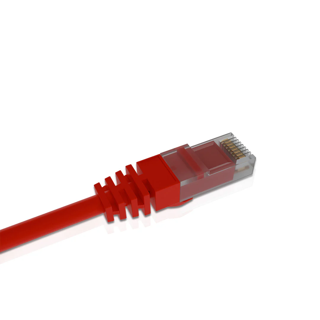 Cat 6A UTP Patch Cord LSZH Jacket 10 Meter Red - Image 3