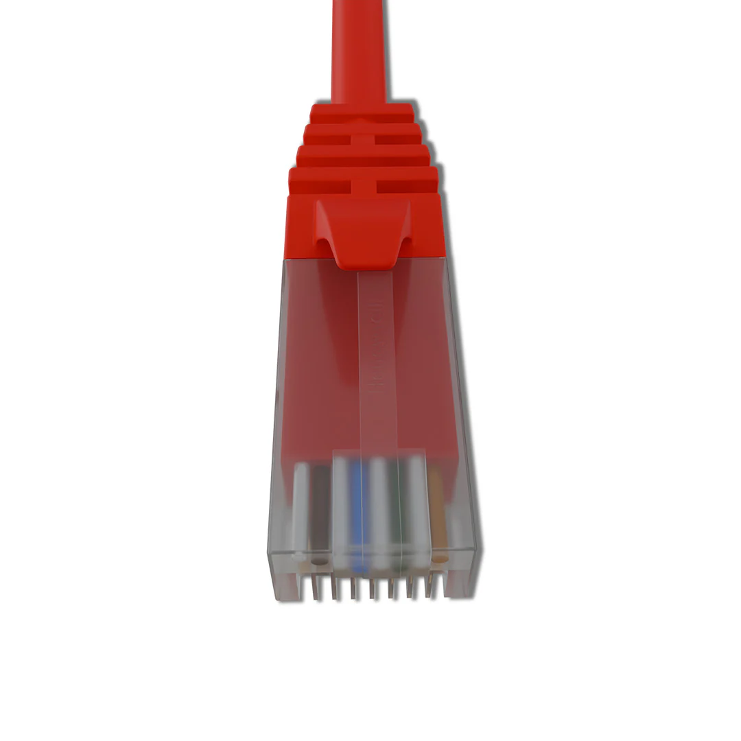 Cat 6A UTP Patch Cord LSZH Jacket 10 Meter Red - Image 4