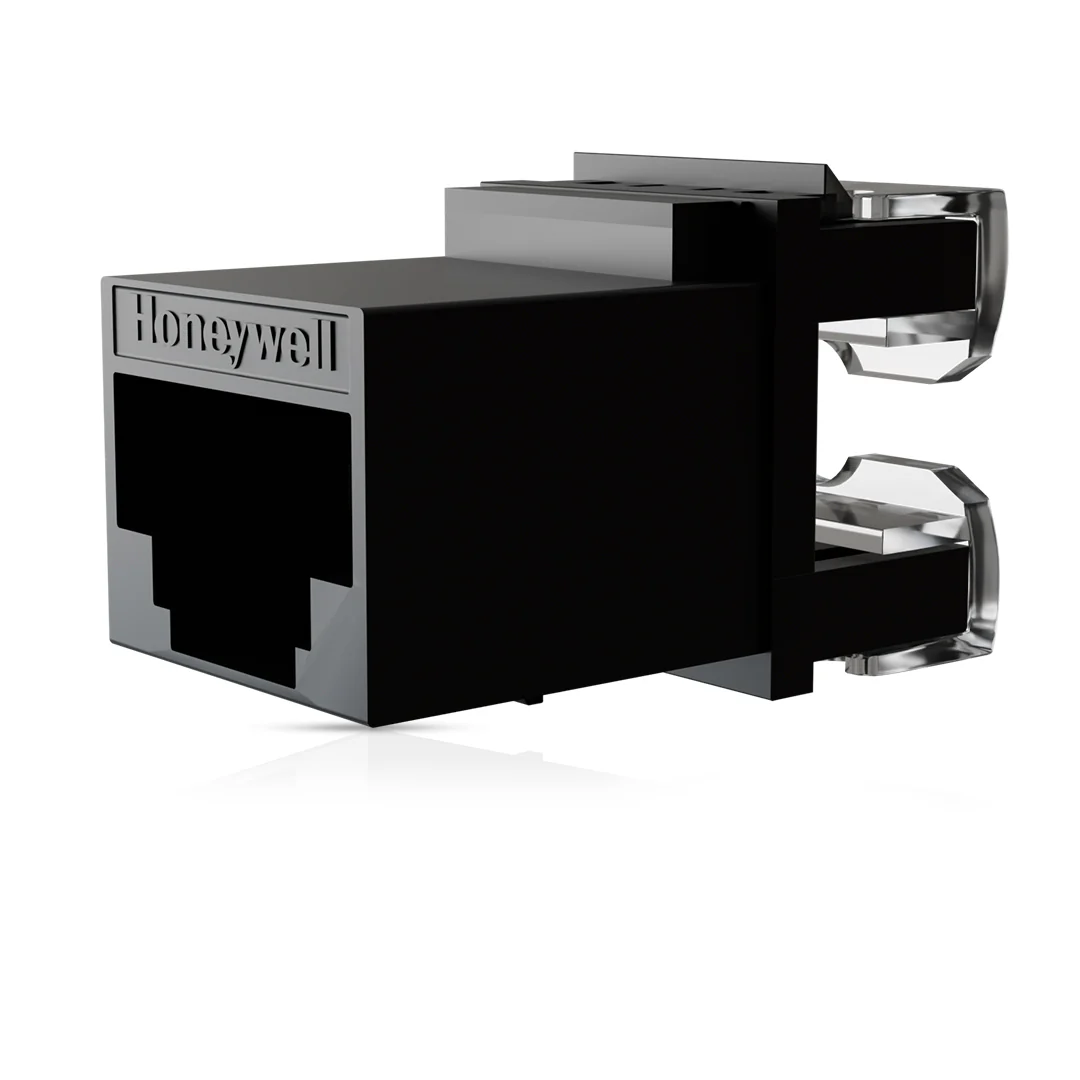 Cat6 UTP Keystone Jack Shuttered BLACK - Image 3