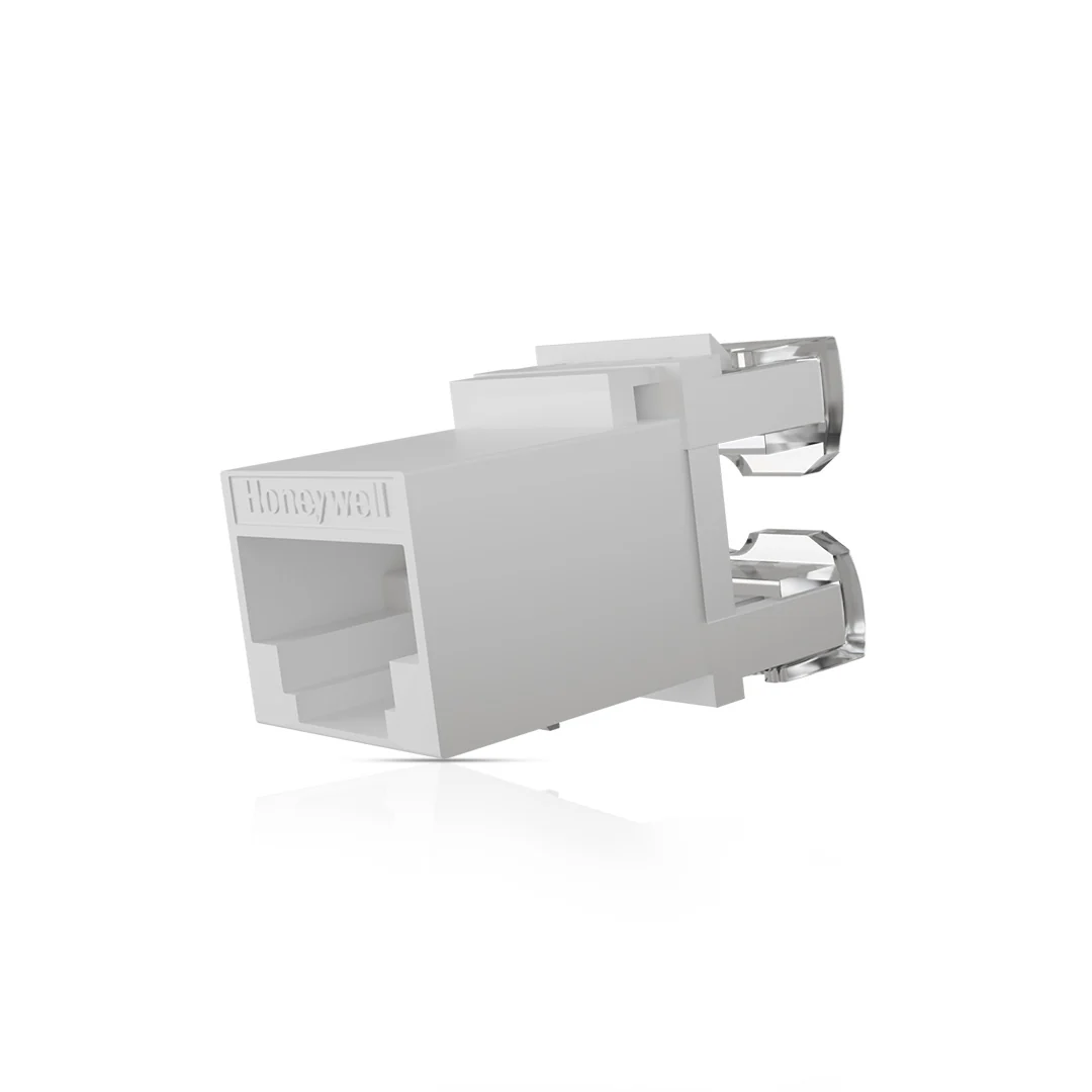 Cat6 UTP Keystone Jack Shuttered WHITE - Image 3