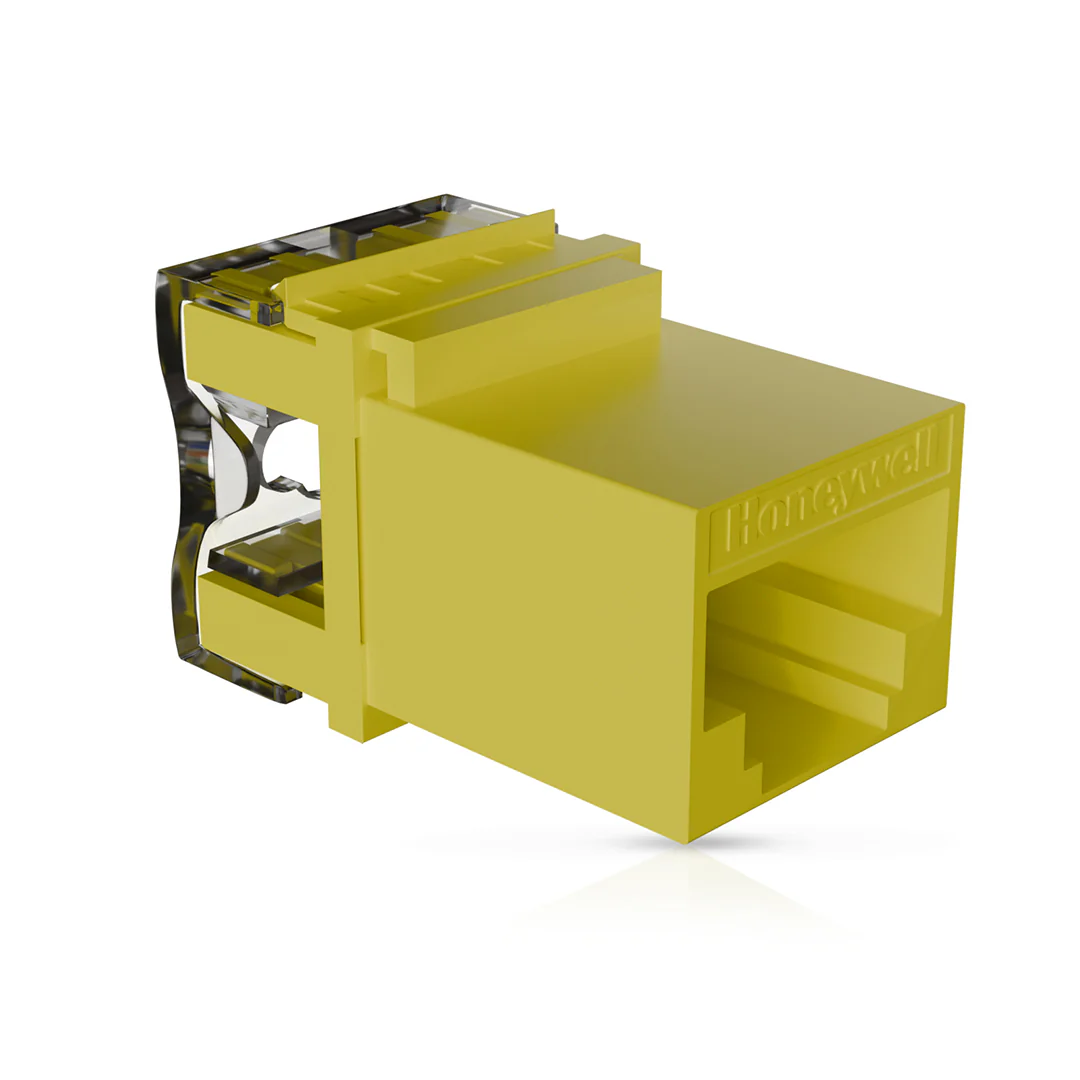 Cat6 UTP Keystone Jack Shuttered YELLOW - Image 5