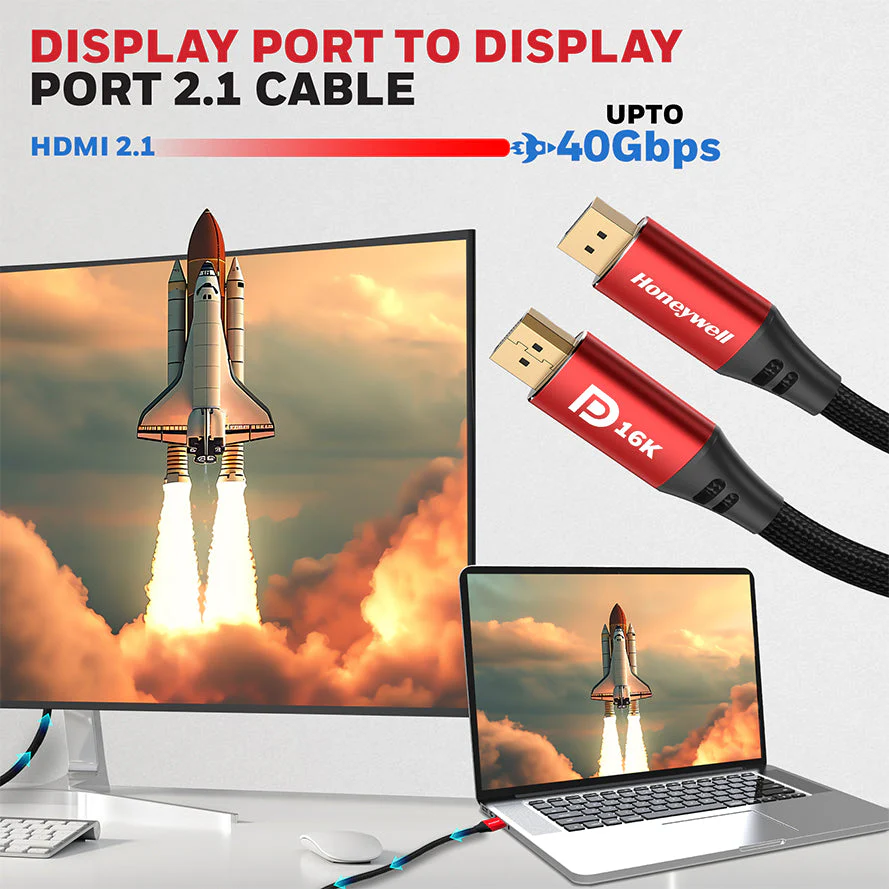 Display Port to Display Port 2.1 Cable- 2 Meter - Image 5