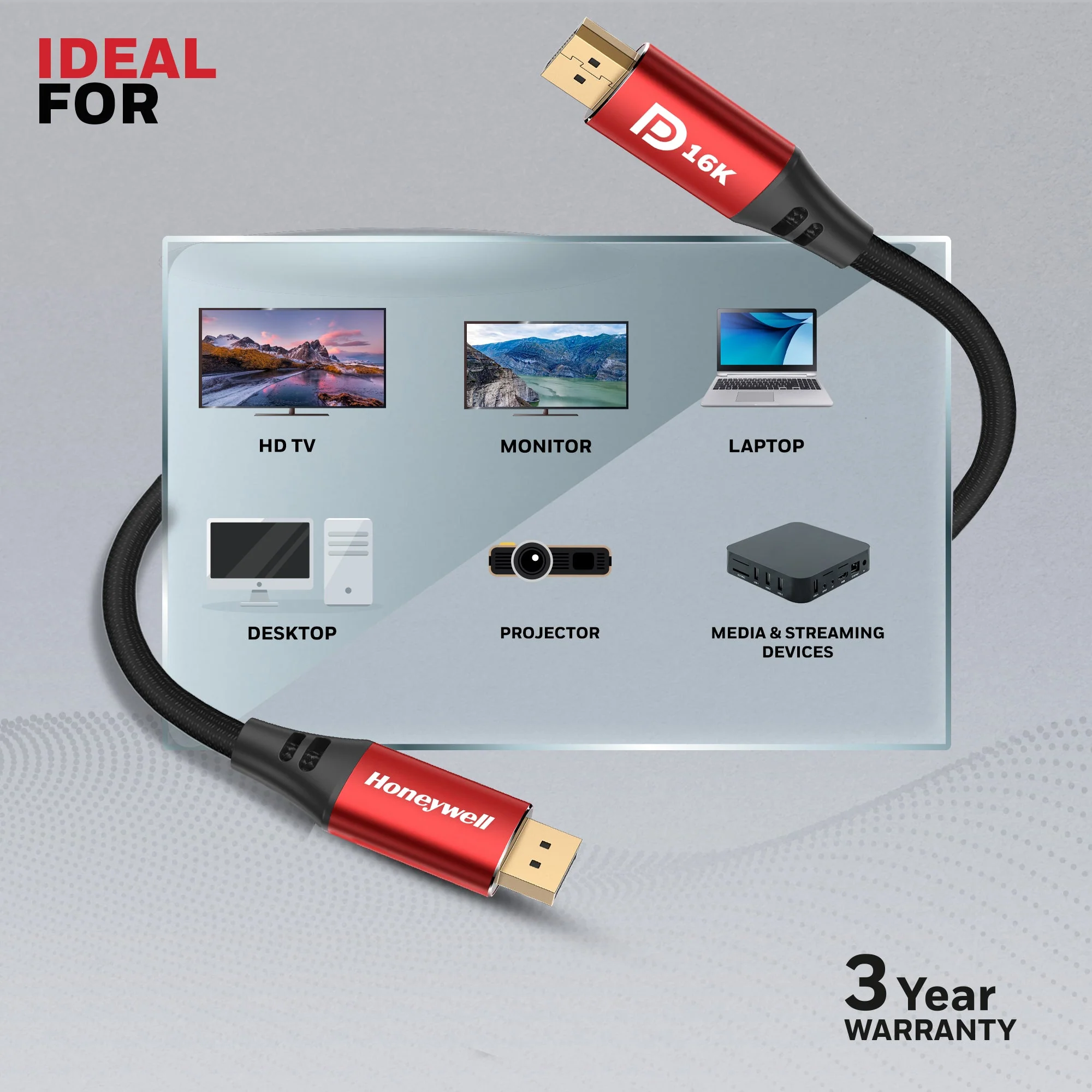 Display Port to Display Port 2.1 Cable- 2 Meter - Image 6