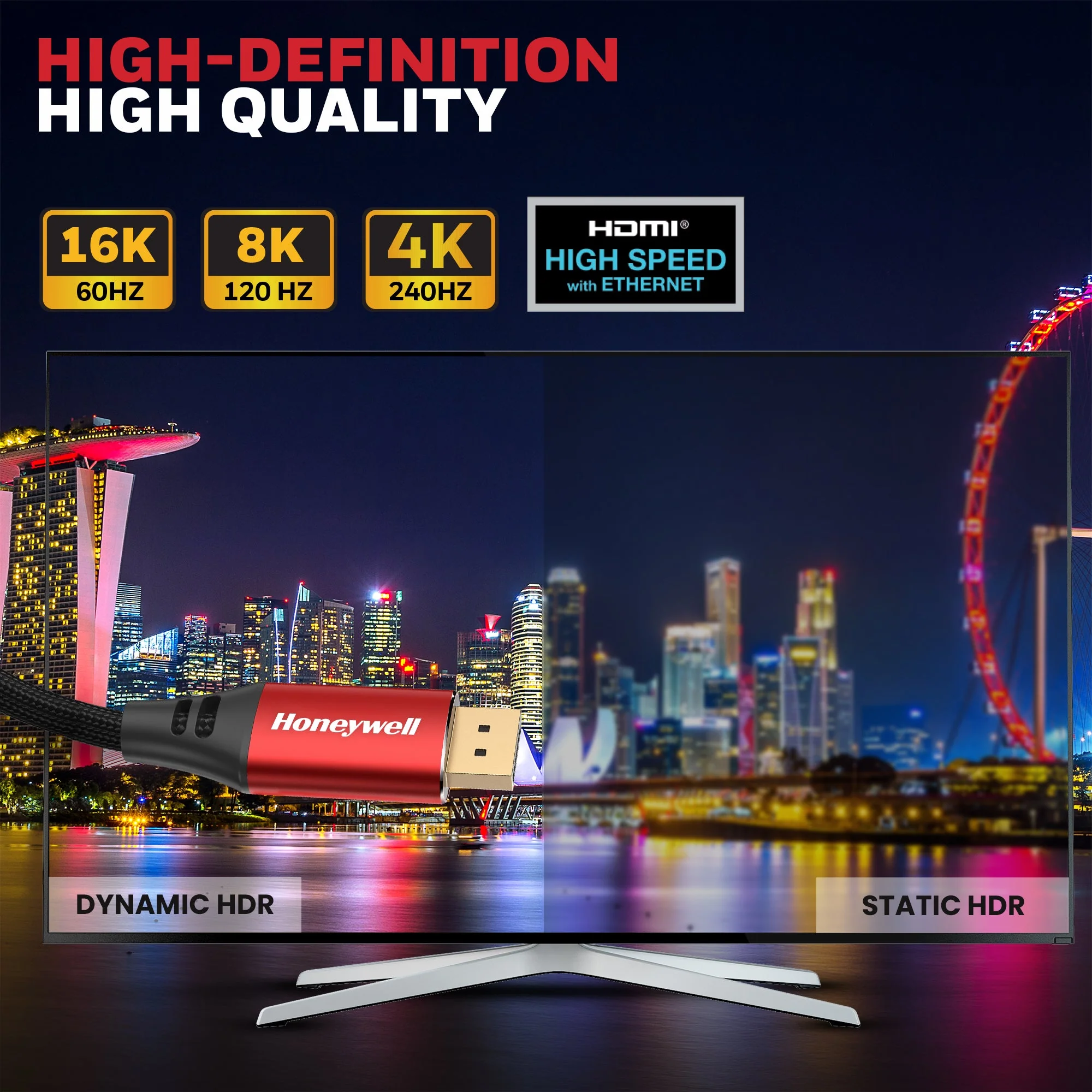Display Port to Display Port 2.1 Cable- 2 Meter - Image 9