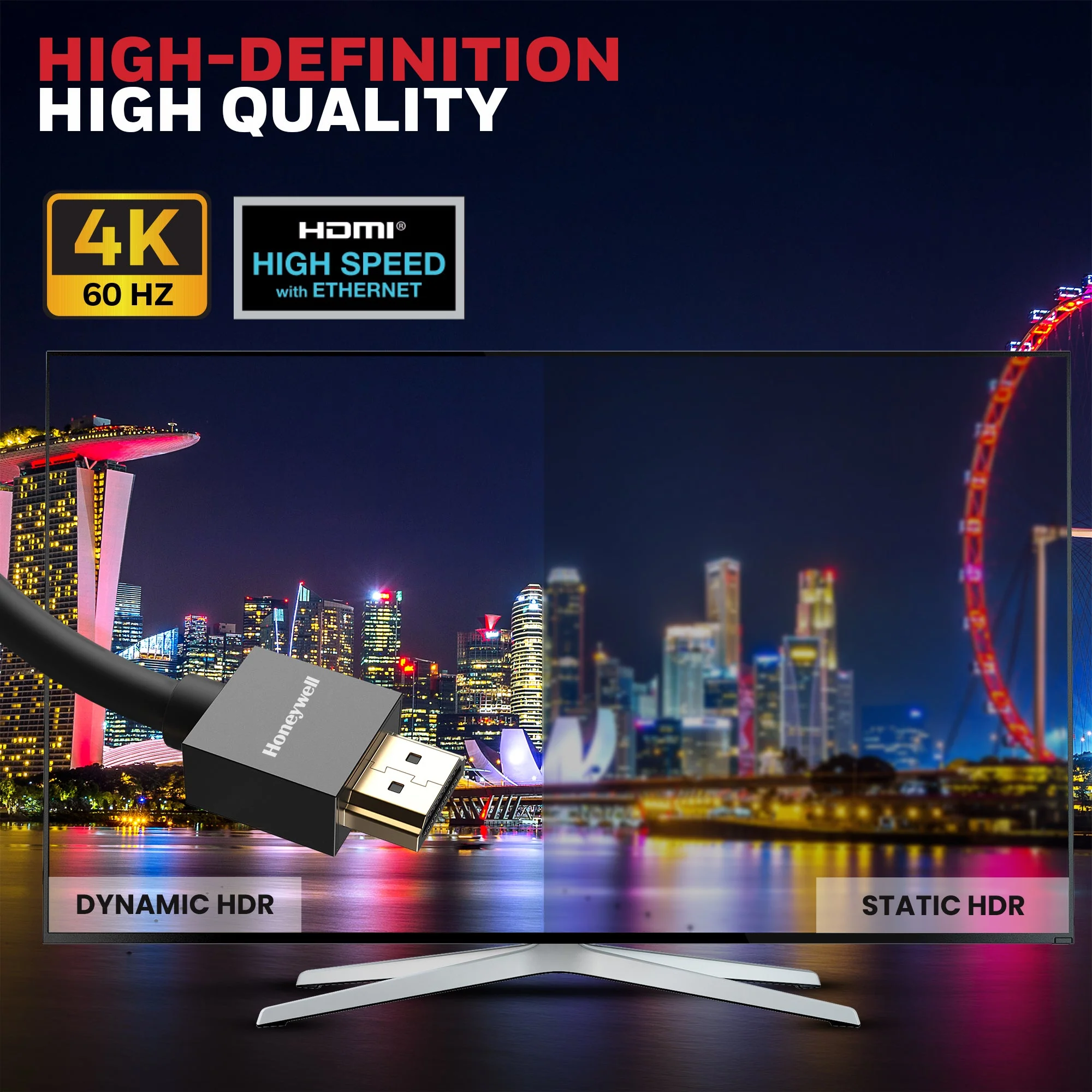 HDMI 10 Mtr with Ethernet - 2.0 Compliant Slim - Image 5