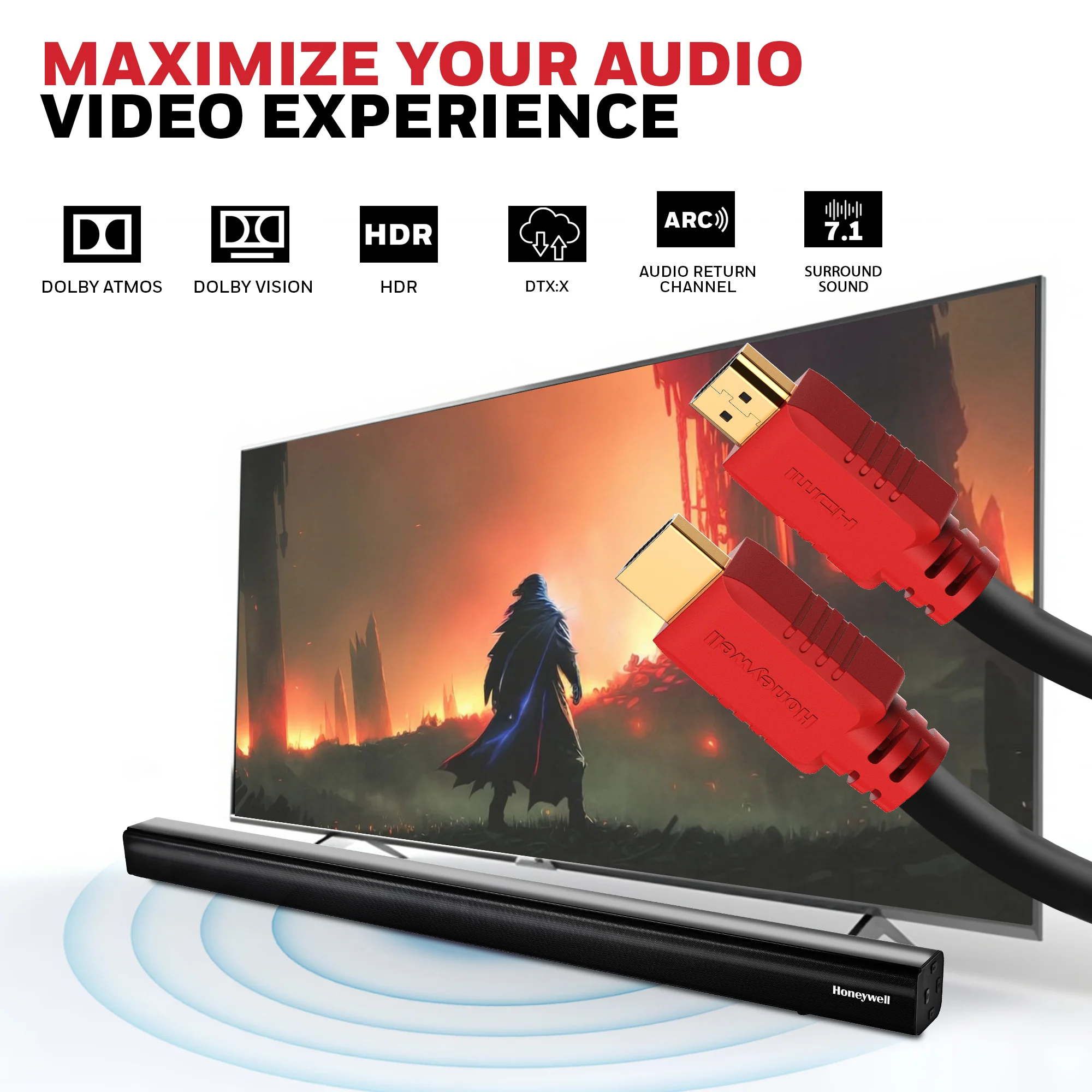 HDMI 2 Mtr with Ethernet - Image 2