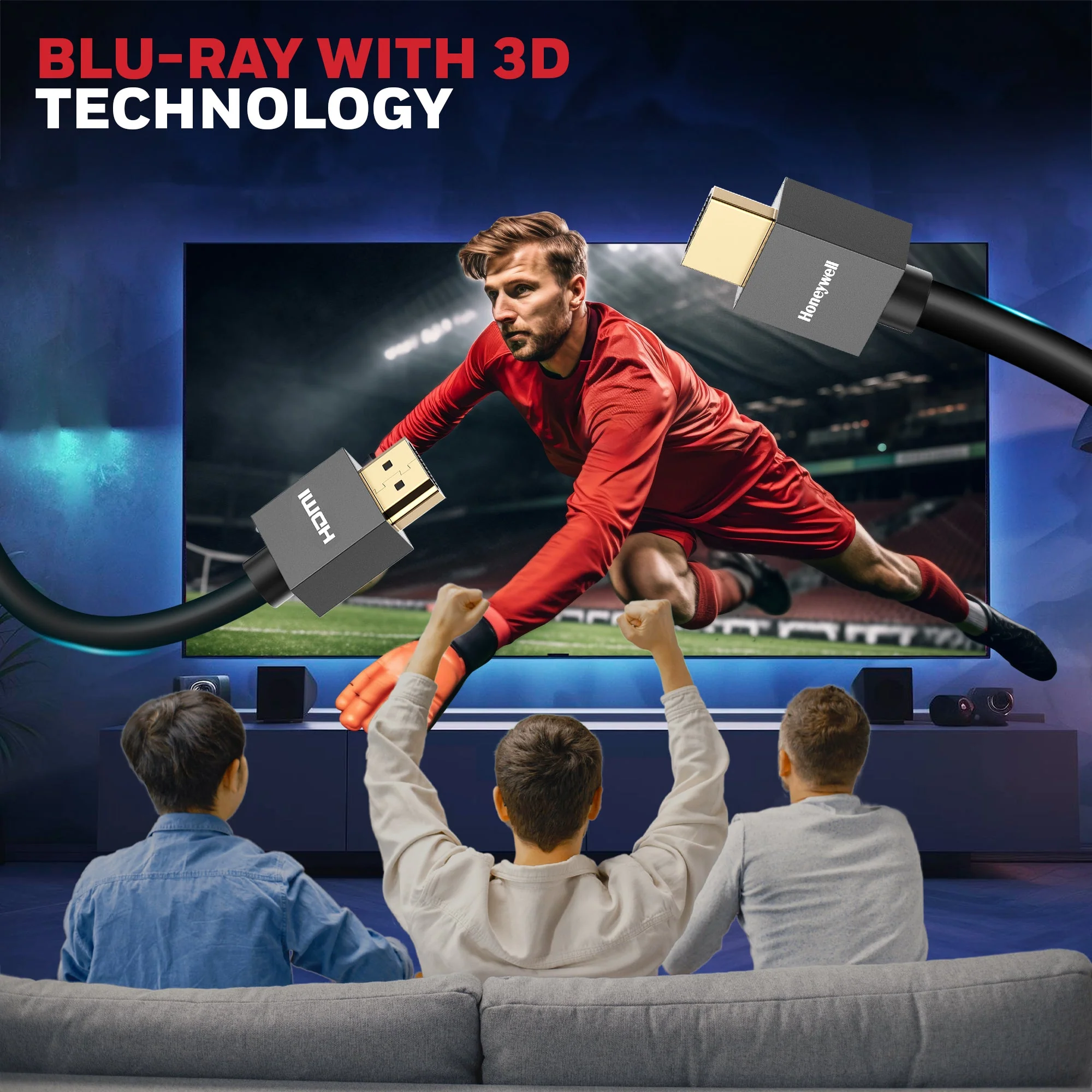 HDMI 20 Mtr with Ethernet - 2.0 Compliant Slim - Image 6