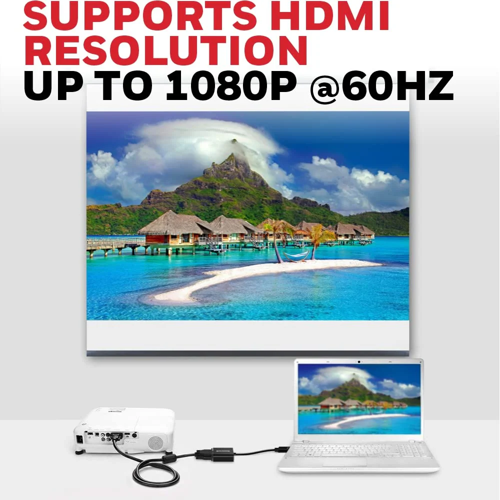 HDMI to VGA Port cable-Black - Image 5