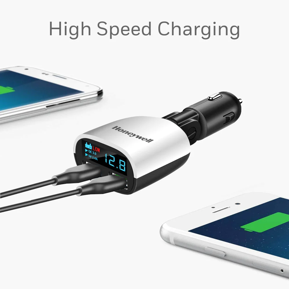Micro CLA LED Charger w/o cable QC 3.0 + 2.4 Amp 2 x USB - Image 4