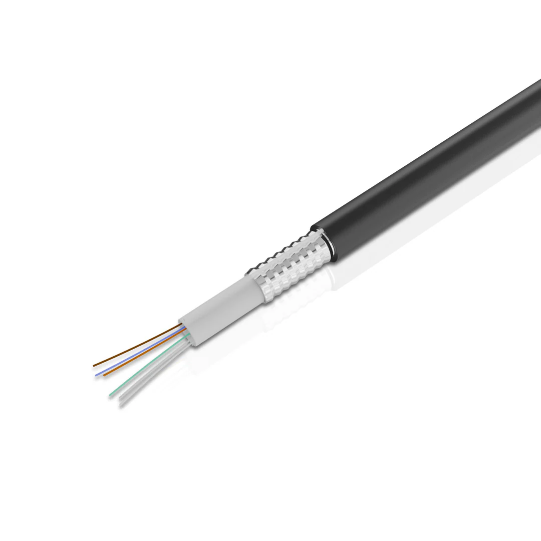 MM OM4 Fiber Cable 12F Unitube Armored HDPE Sheath - Image 2