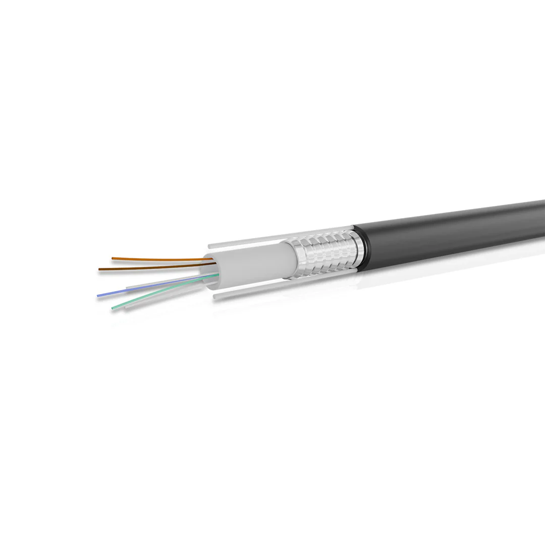 MM OM4 Fiber Cable 6F Unitube Armored HDPE Sheath