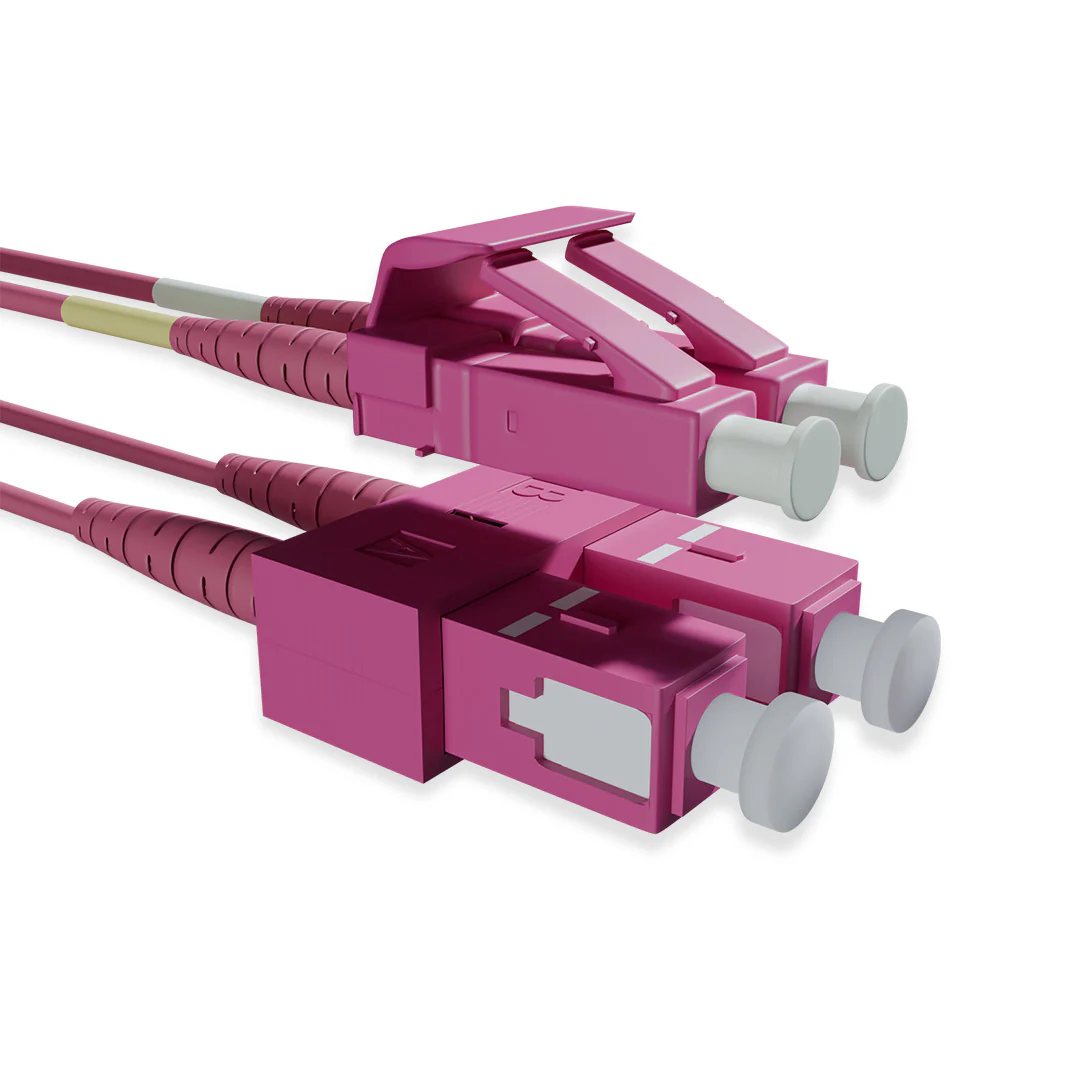 MM OM4 SC-SC Duplex Patch Cord 1 Mtr