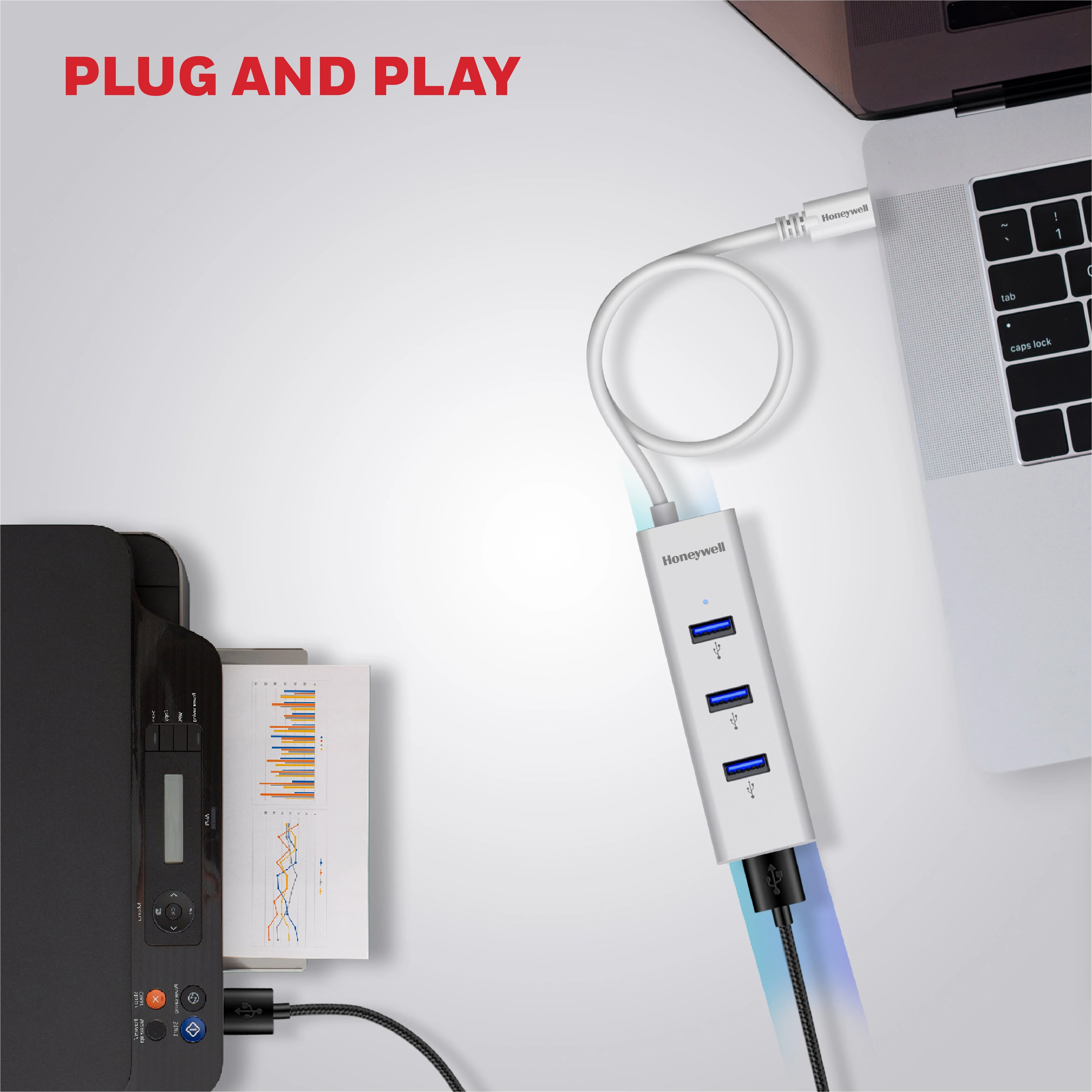 Momentum Type-C To 4xUSB 3.0 Hub - Image 3