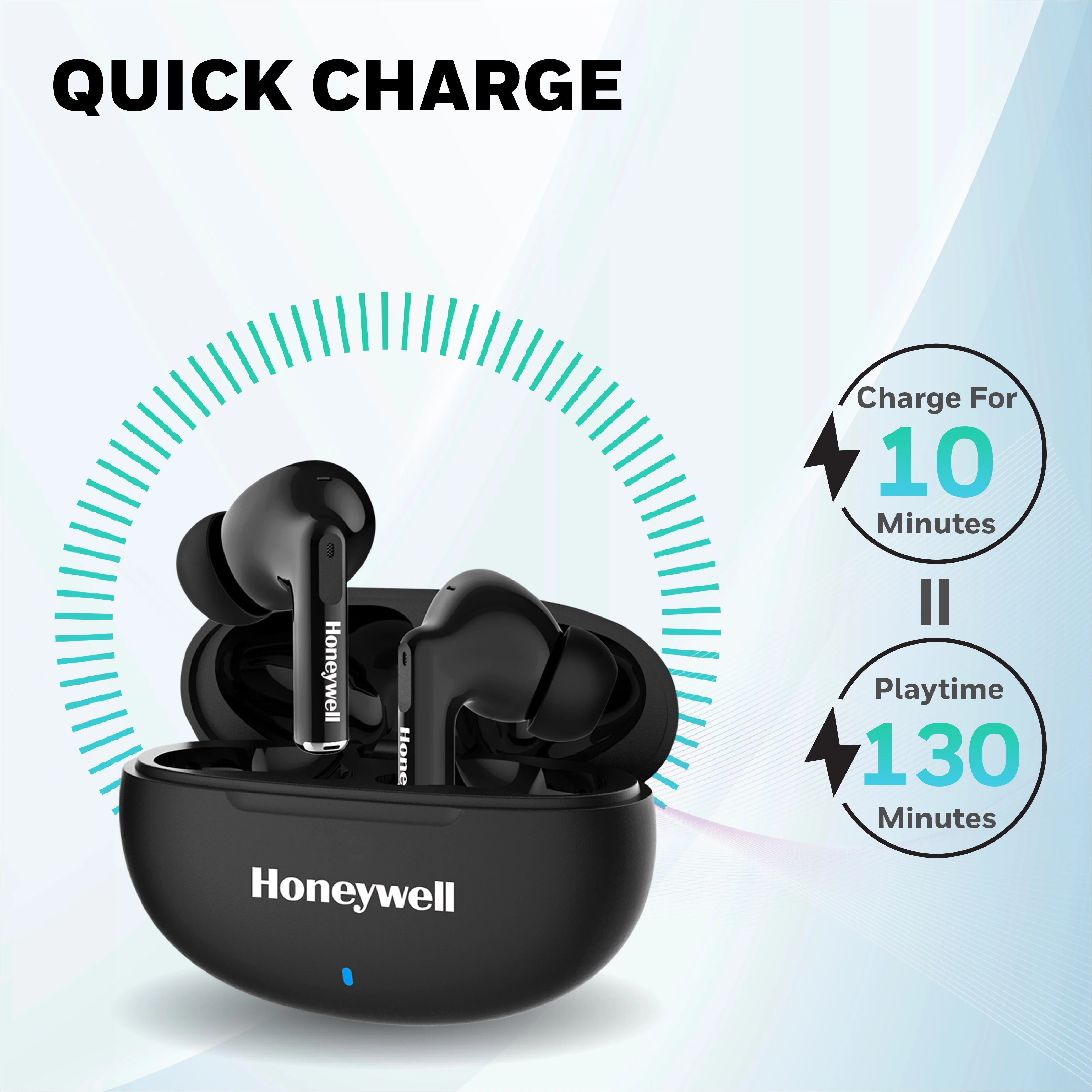 Moxie V1200 Truly Wireless Earbuds-Black - Image 12