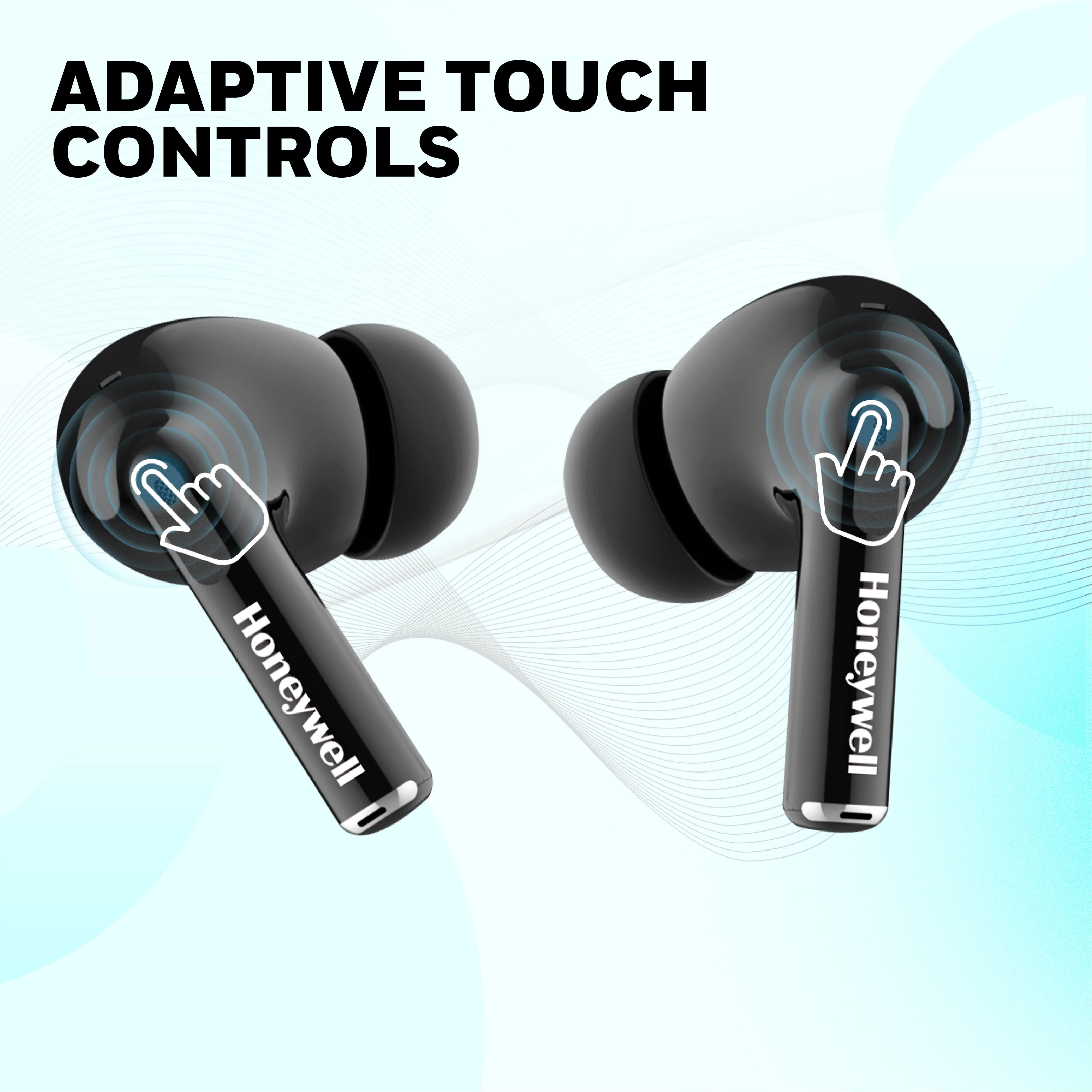 Moxie V1200 Truly Wireless Earbuds-Black - Image 6