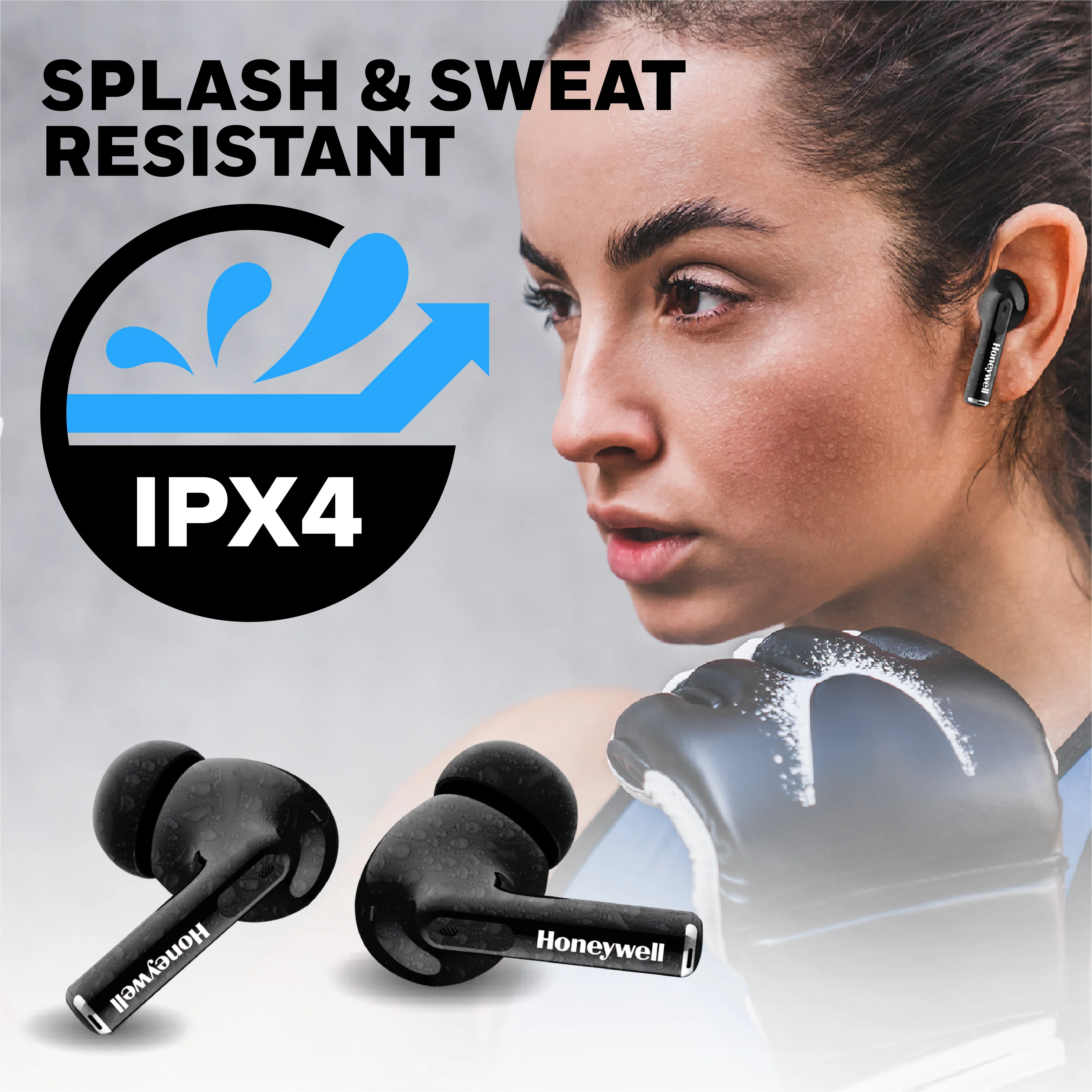 Moxie V1200 Truly Wireless Earbuds-Black - Image 7