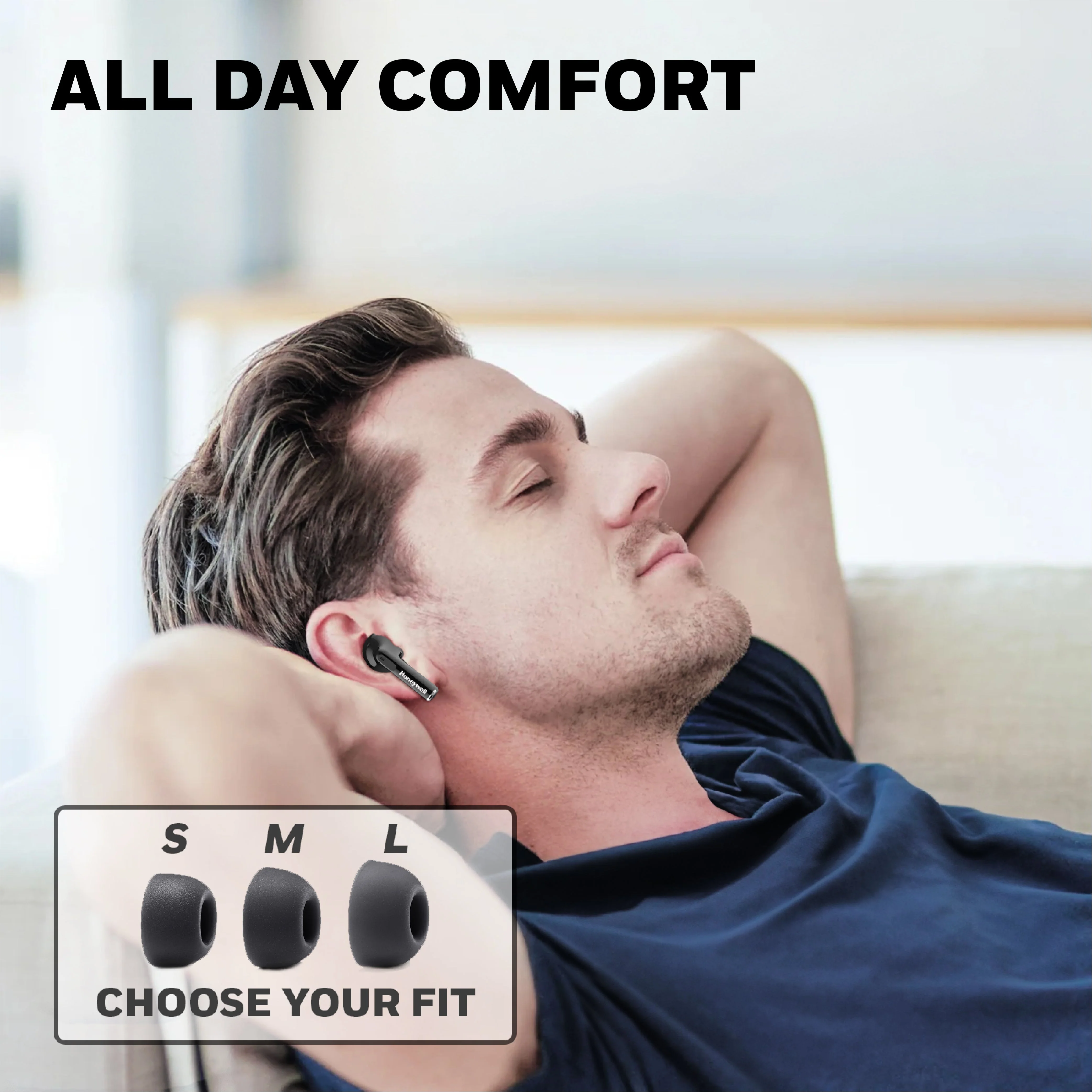 Moxie V1200 Truly Wireless Earbuds-Black - Image 8