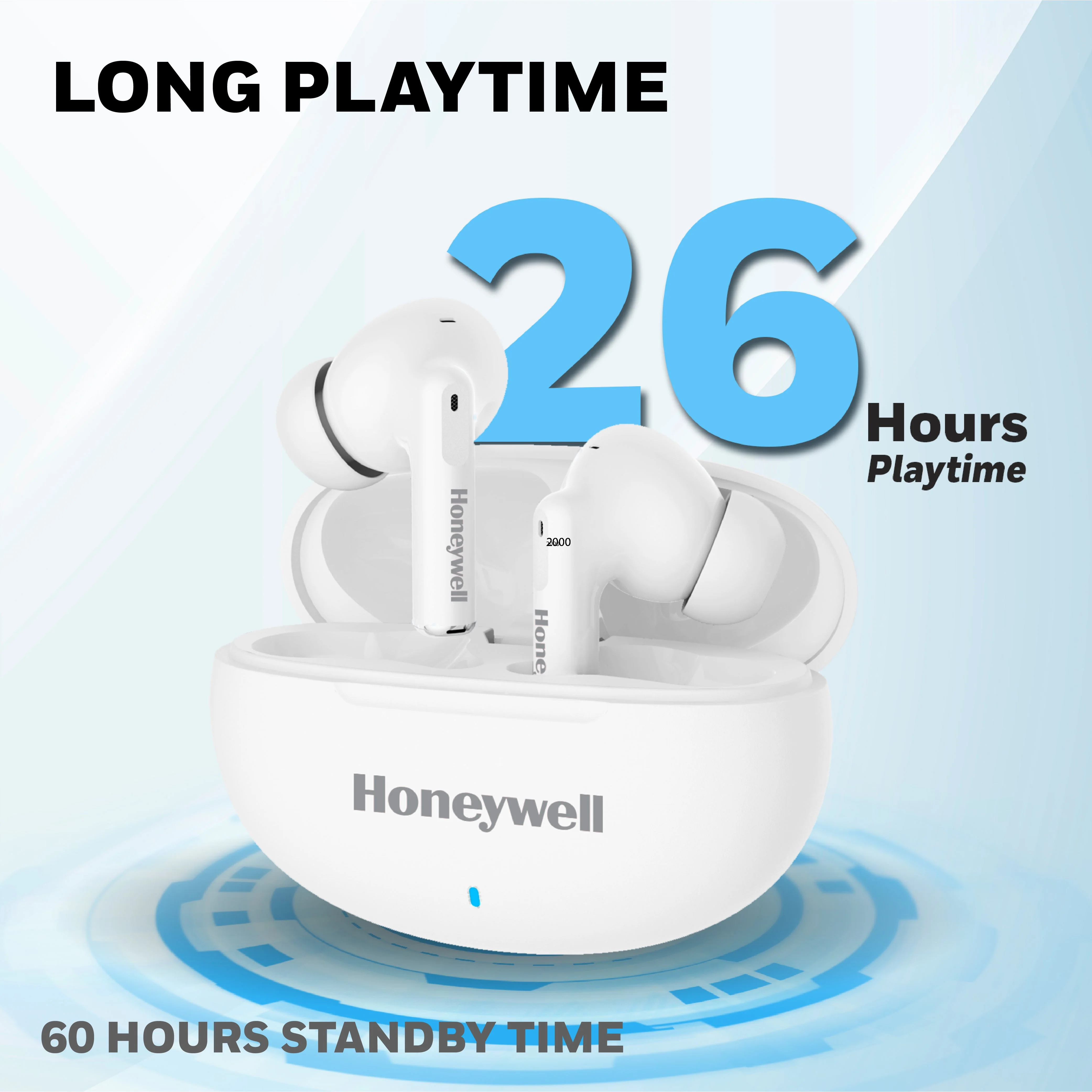 Moxie V1200 Truly Wireless Earbuds-White - Image 12