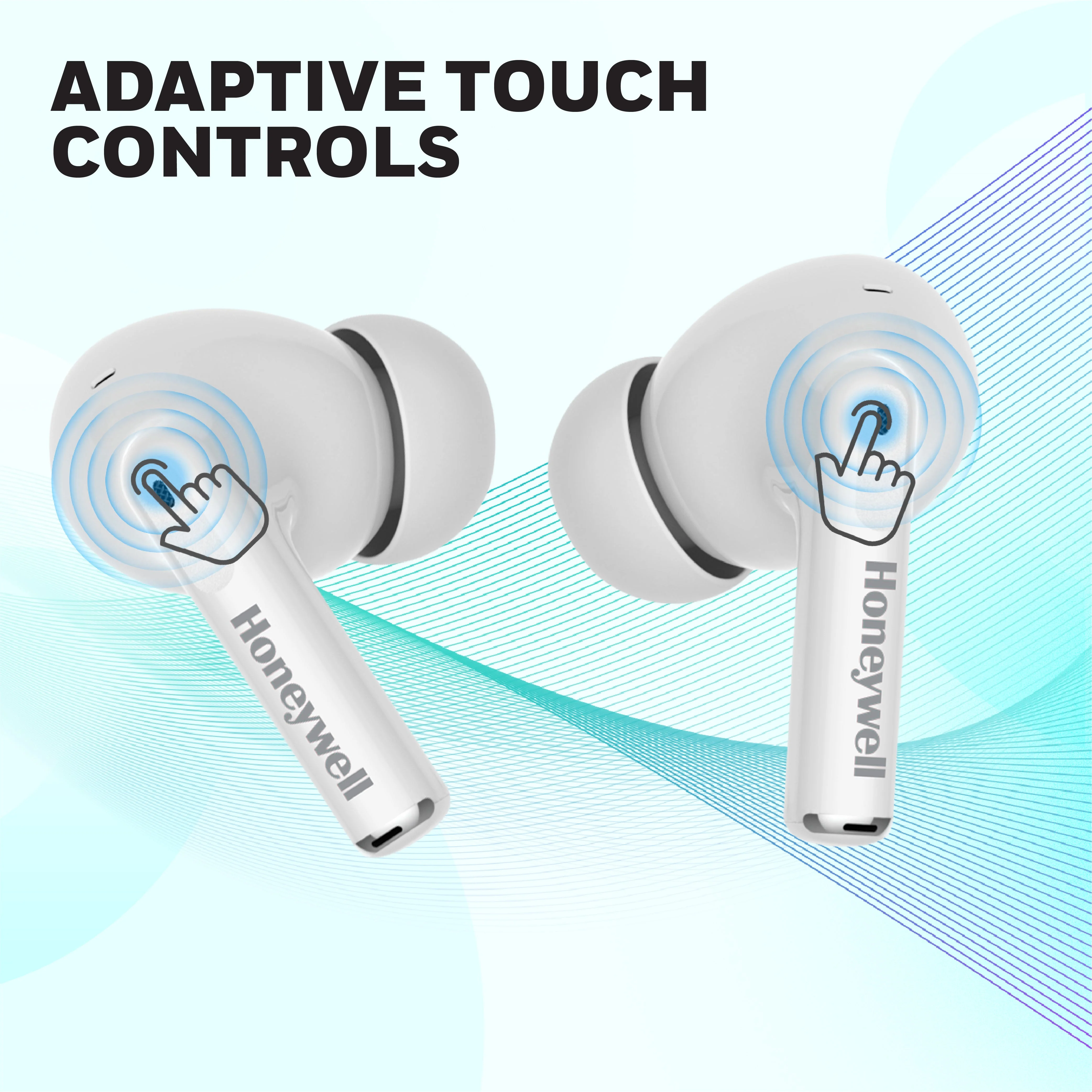 Moxie V1200 Truly Wireless Earbuds-White - Image 7