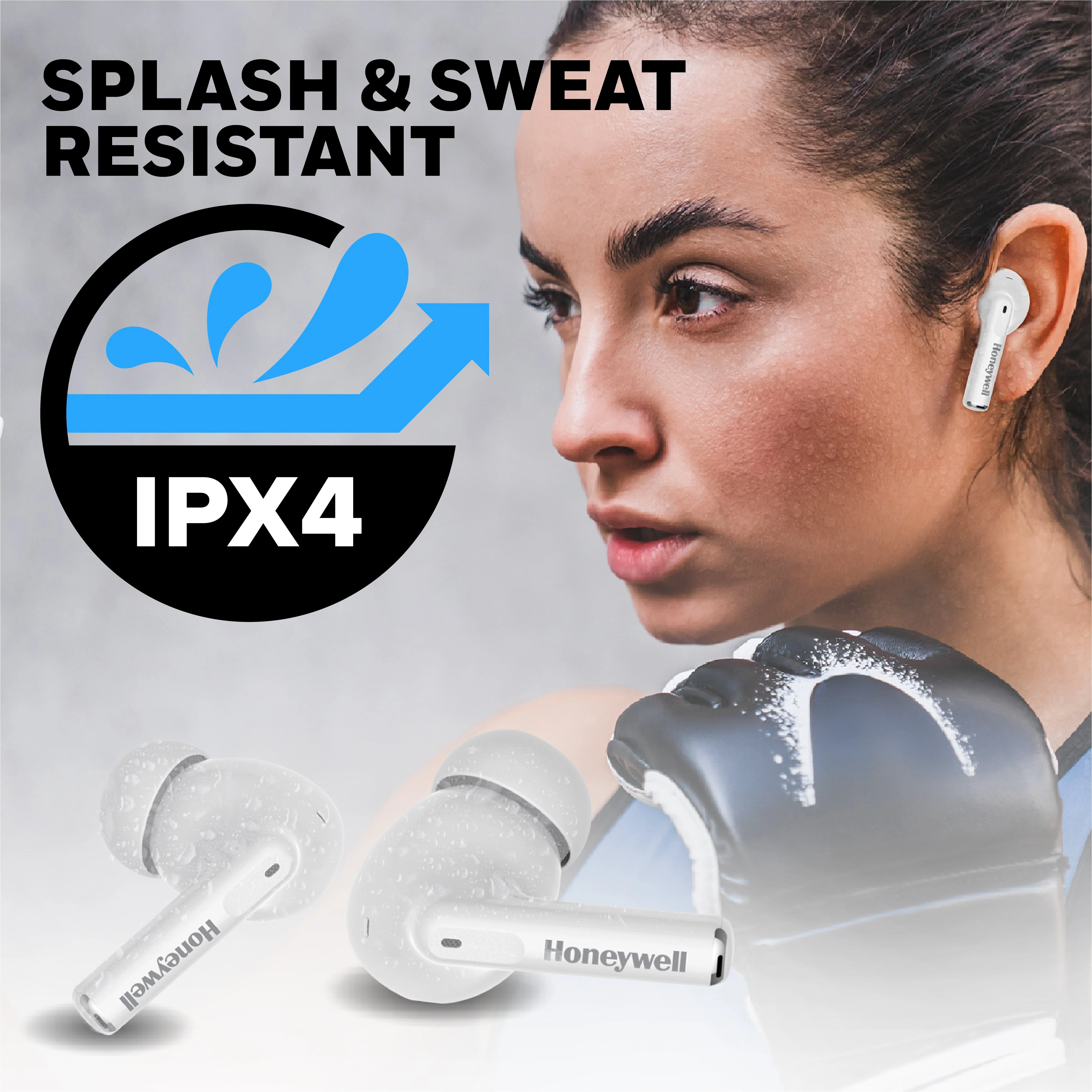 Moxie V1200 Truly Wireless Earbuds-White - Image 8