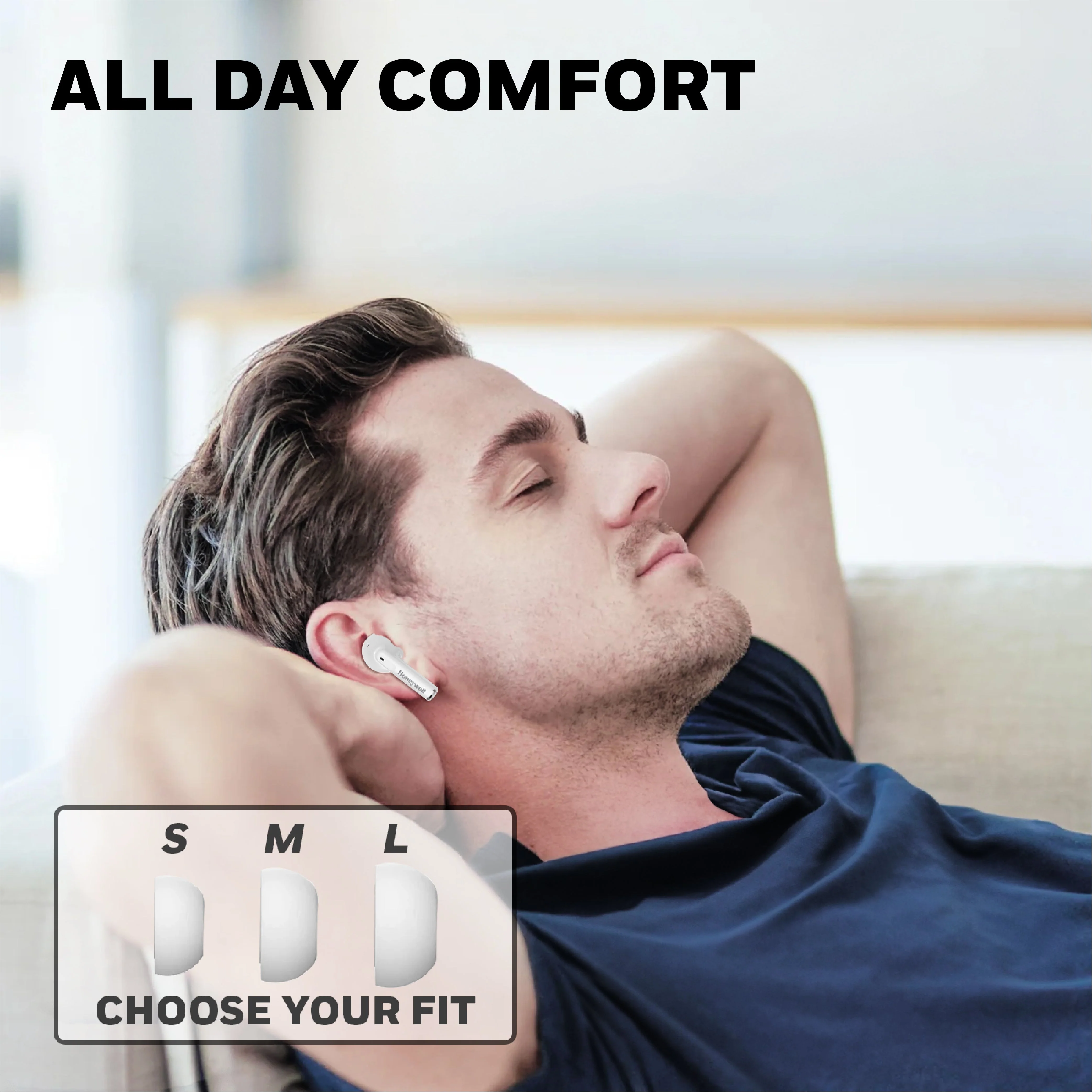 Moxie V1200 Truly Wireless Earbuds-White - Image 9
