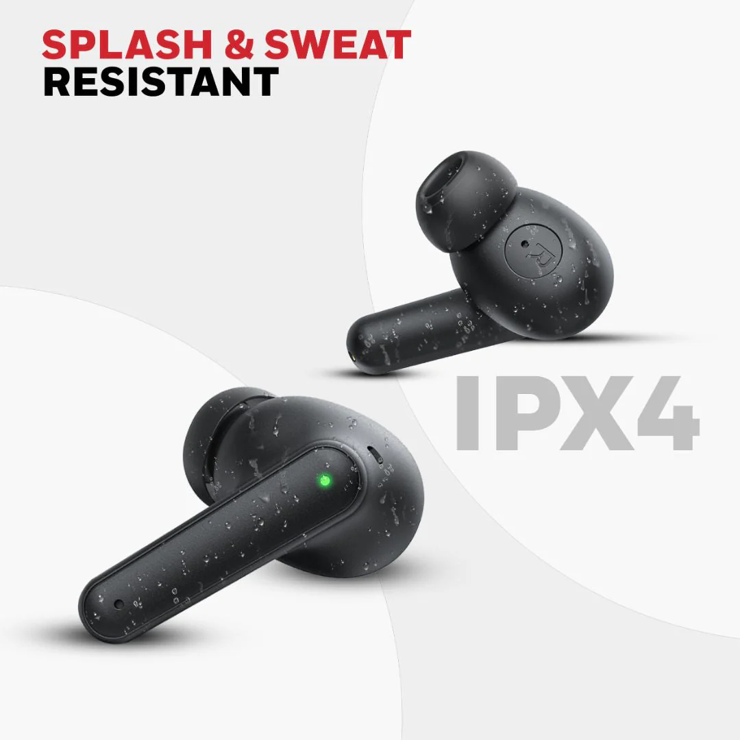 Moxie V1400 Truly Wireless Earbuds-Black - Image 5