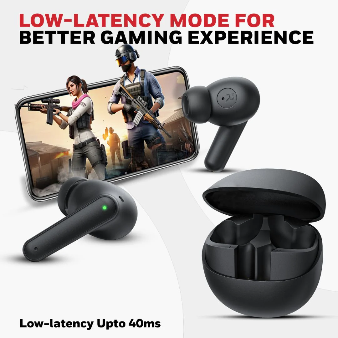 Moxie V1400 Truly Wireless Earbuds-Black - Image 6