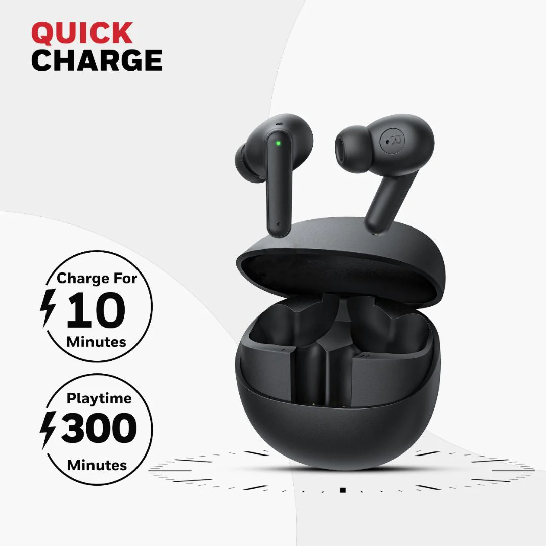 Moxie V1400 Truly Wireless Earbuds-Black - Image 7