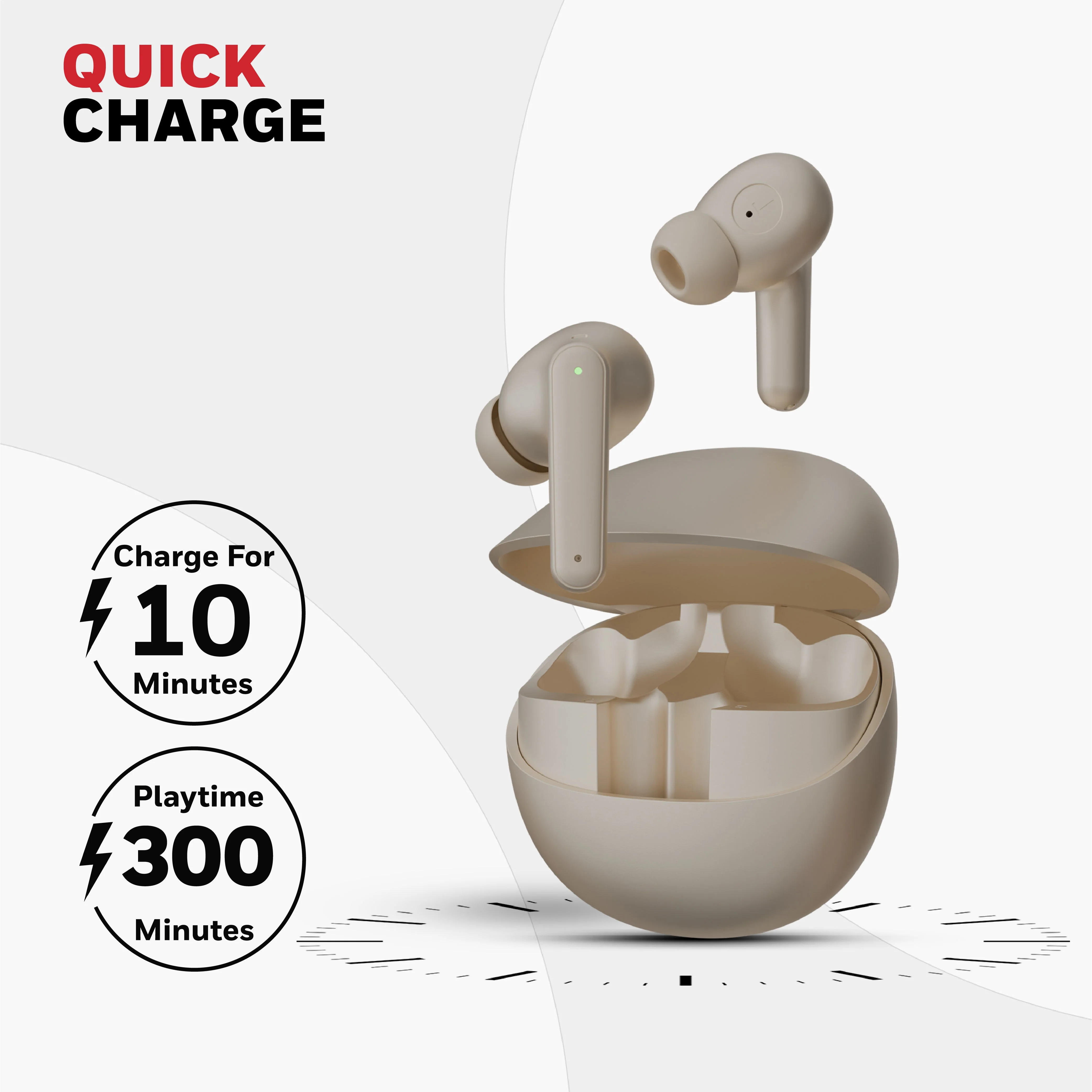 Moxie V1400 Truly Wireless Earbuds-Camel - Image 11