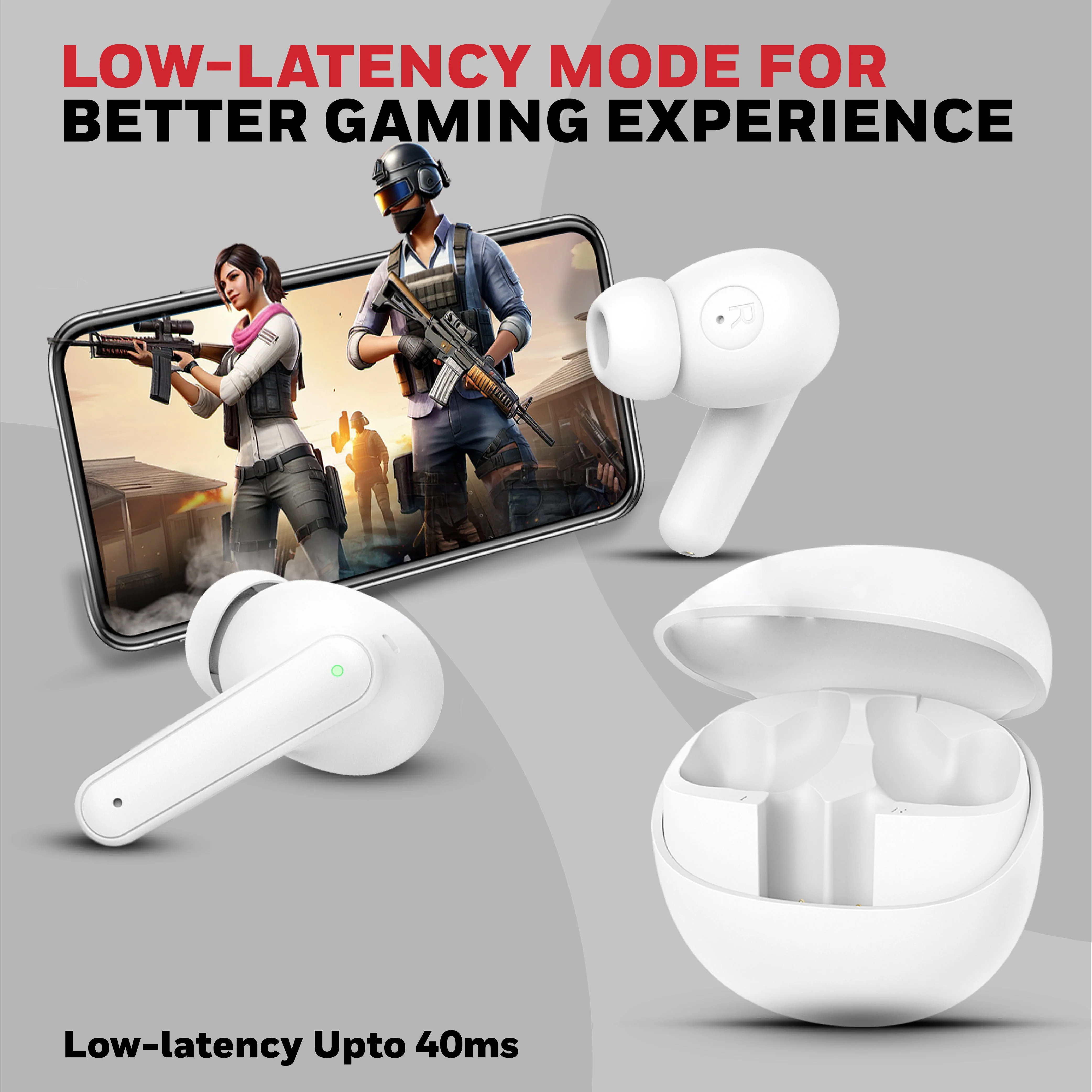 Moxie V1400 Truly Wireless Earbuds-White - Image 10