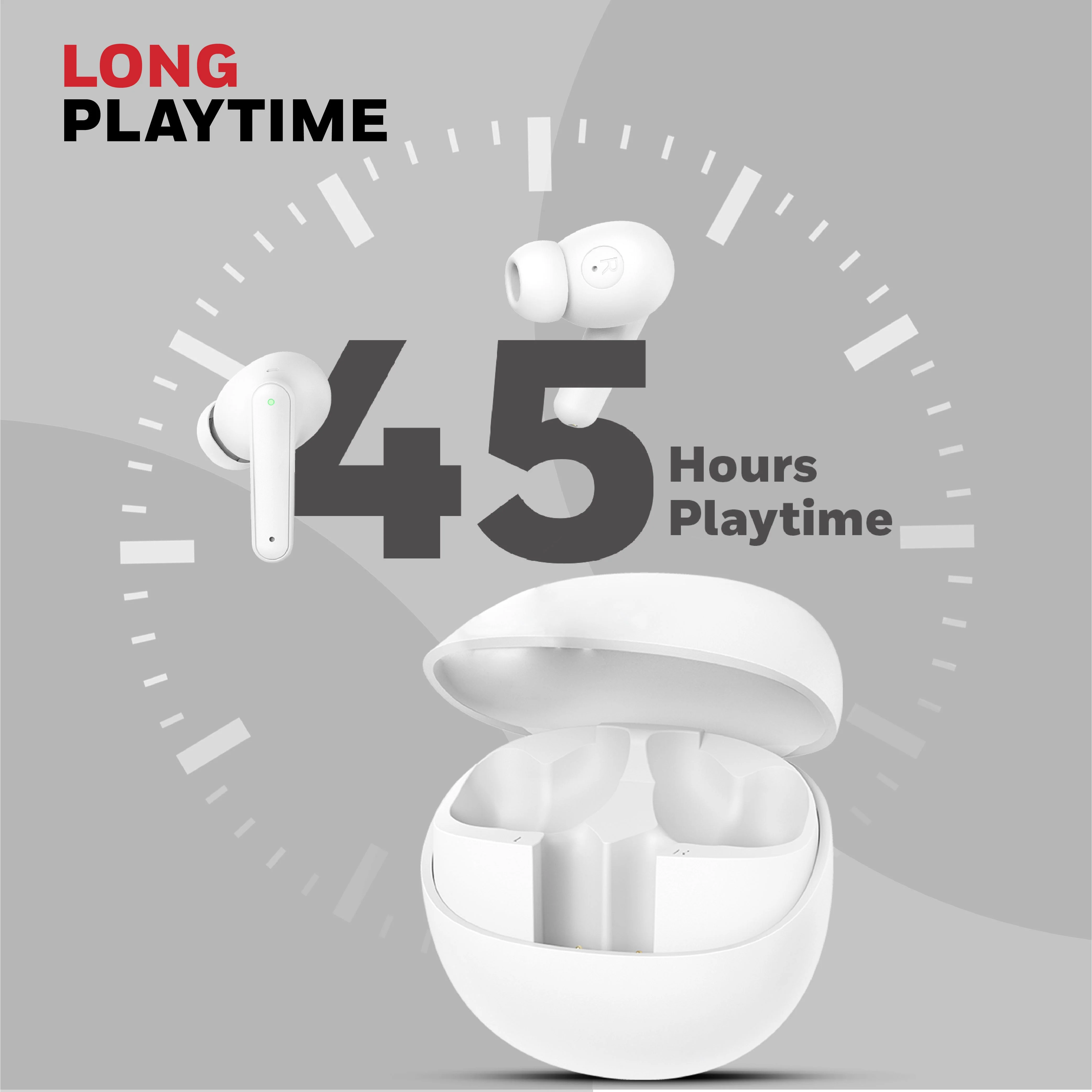 Moxie V1400 Truly Wireless Earbuds-White - Image 6