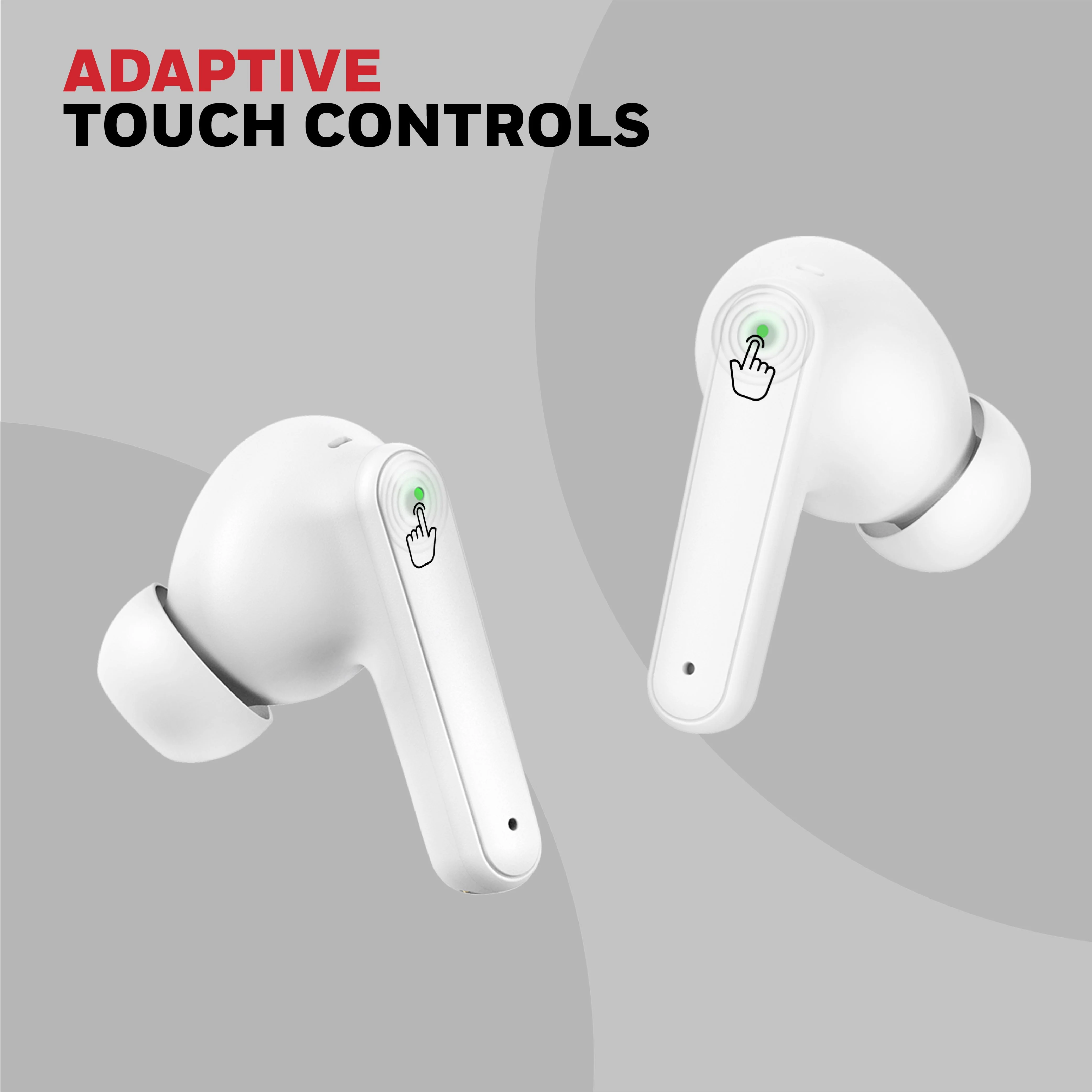 Moxie V1400 Truly Wireless Earbuds-White - Image 8